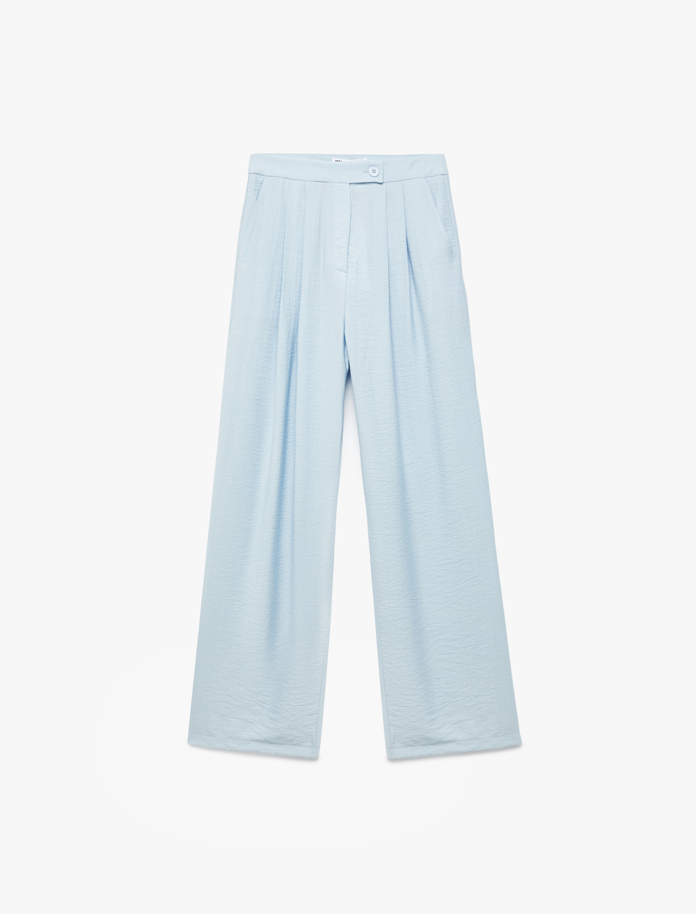   Koton X Melis Ağazat - Astarlı Viskon Kumaş Pile Detaylı Cepli  Palazzo Pantolon