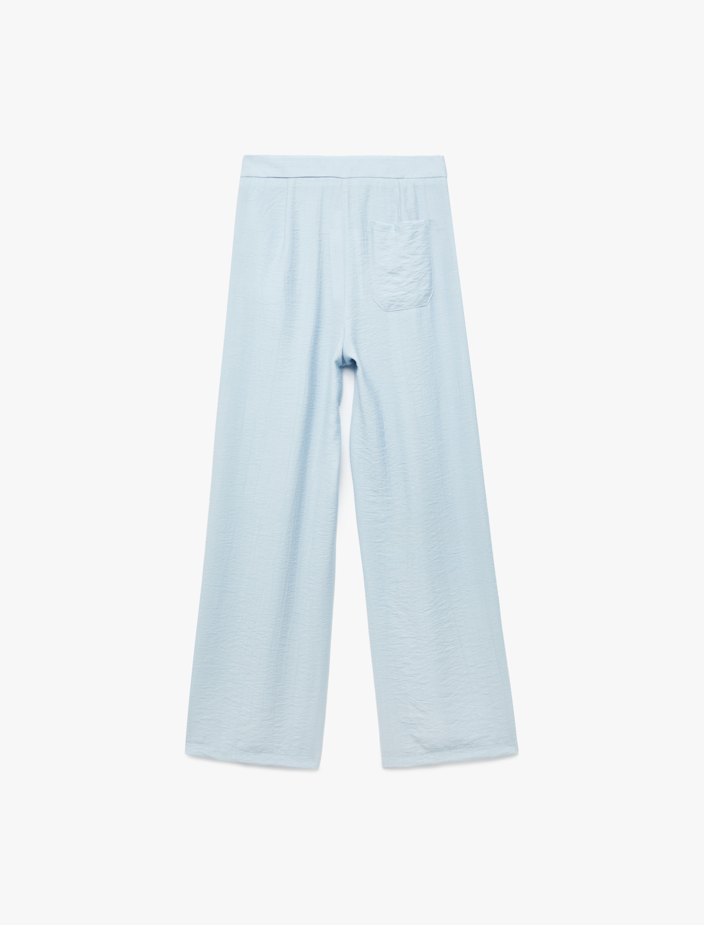   Koton X Melis Ağazat - Astarlı Viskon Kumaş Pile Detaylı Cepli  Palazzo Pantolon