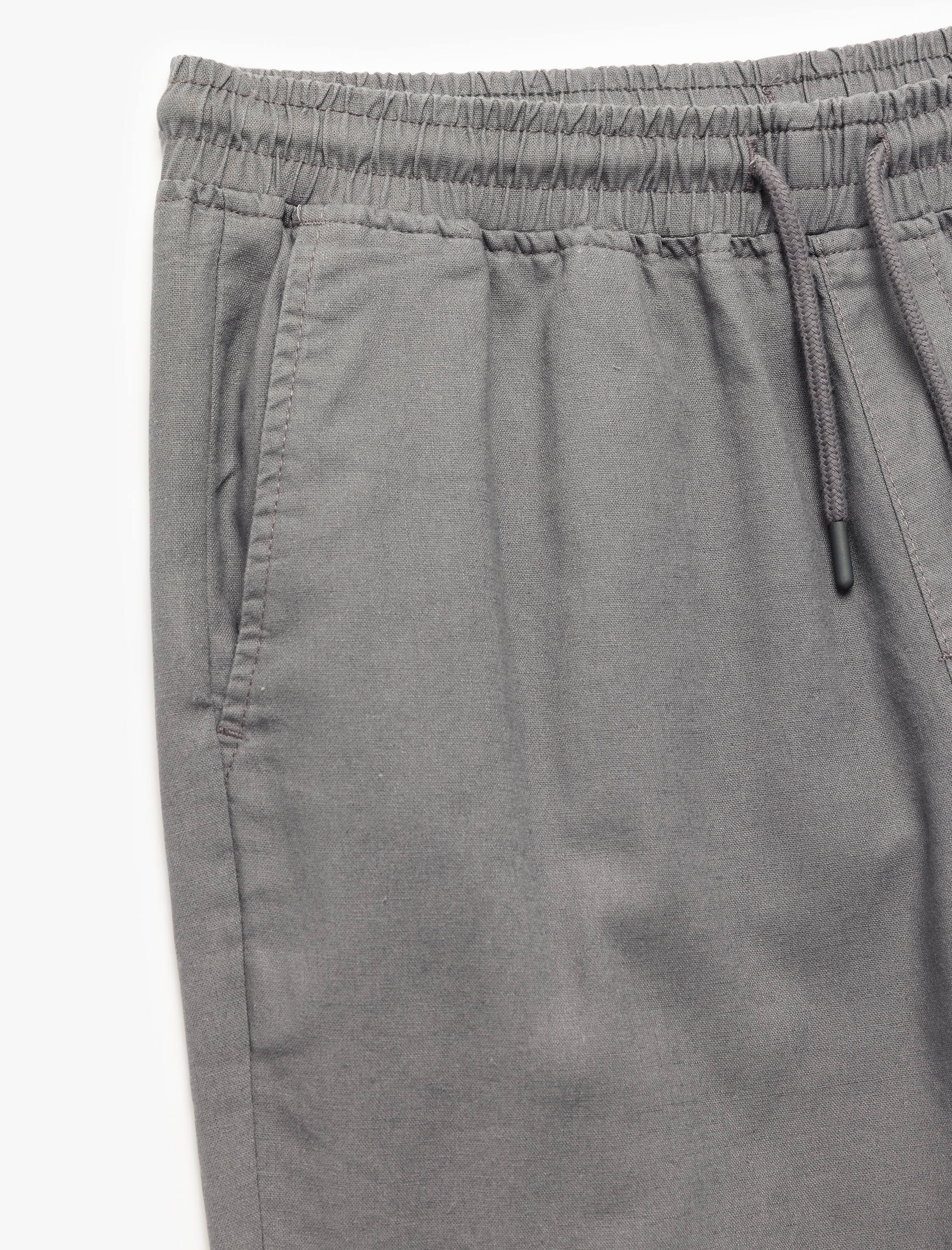   Beli Bağcıklı Cep Detaylı Keten Pamuk Karışımlı Chino Pantolon