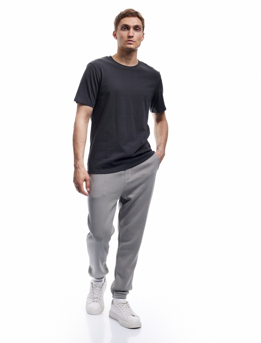   Beli Bağcıklı Şardonlu Cep Detaylı Jogger Eşofman Altı