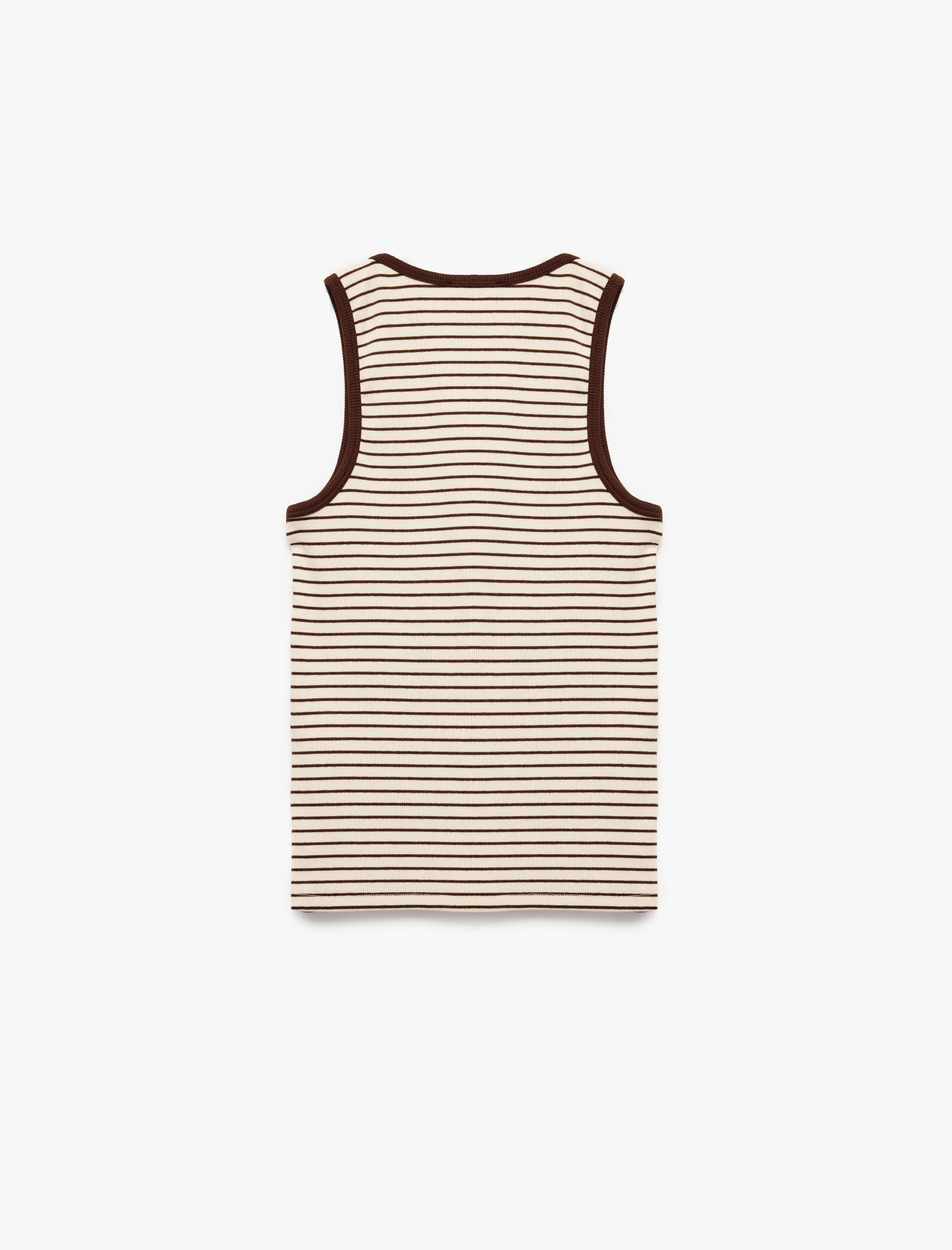   Pamuklu Slim Fit U Yaka Çizgili Atlet