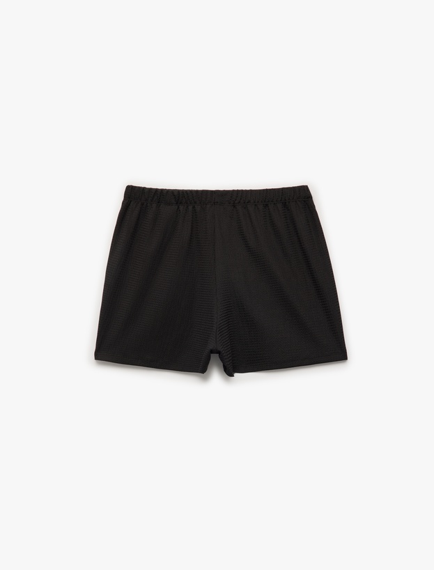 Bürümcük Kumaş Regular Fit Mini Şort_2