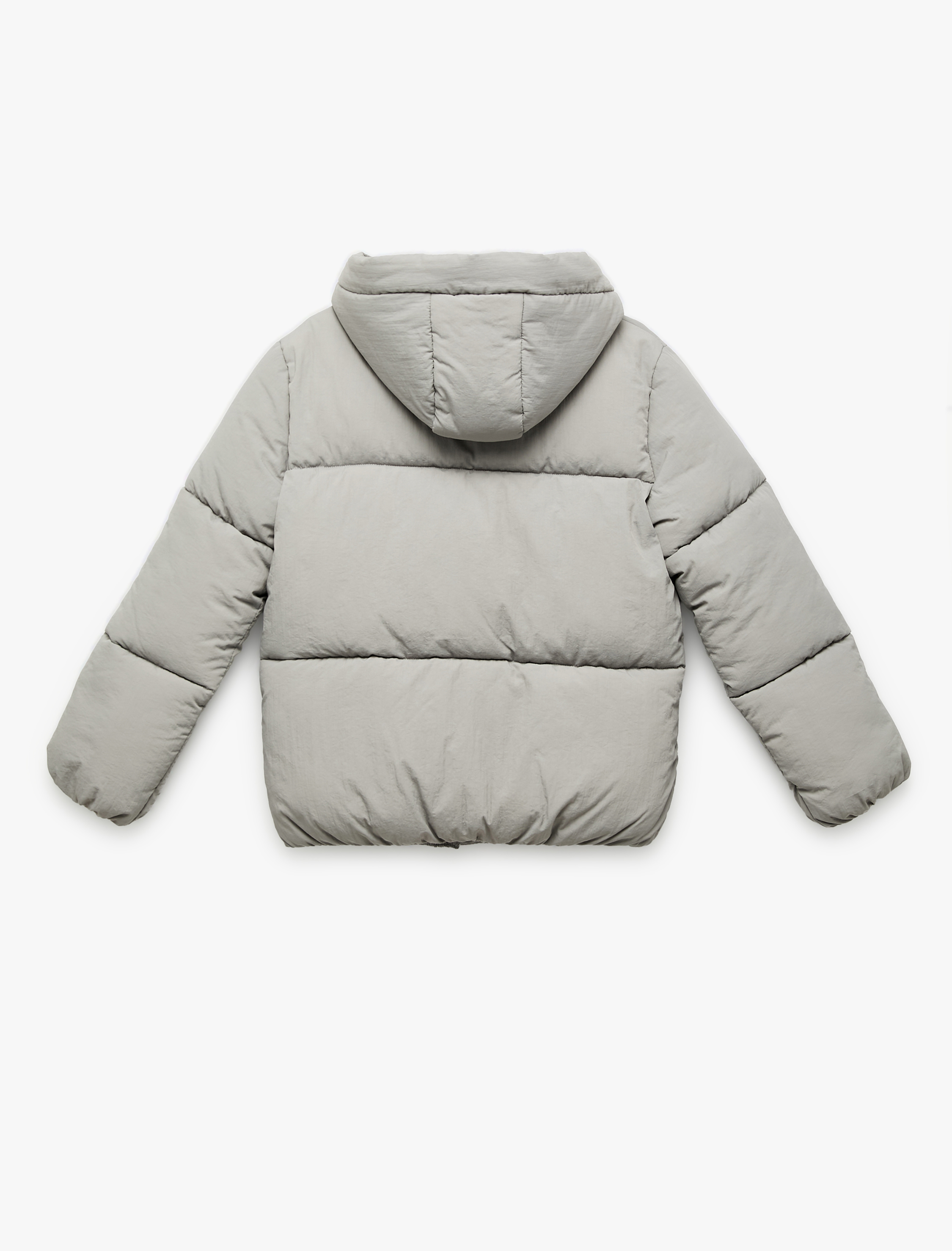  Kız Çocuk Uzun Kollu Kapşonlu Şişme Mont