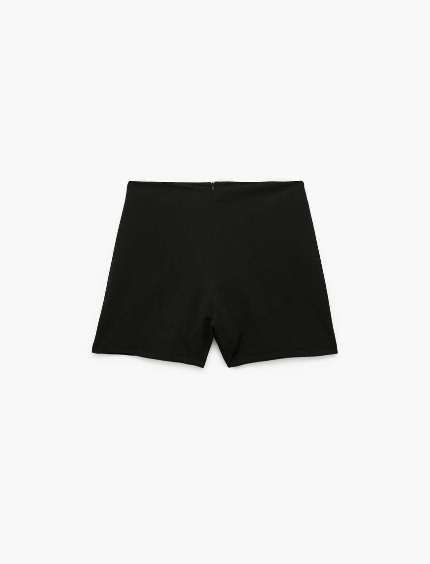   Krep Scuba Kumaş Mini Şort Etek