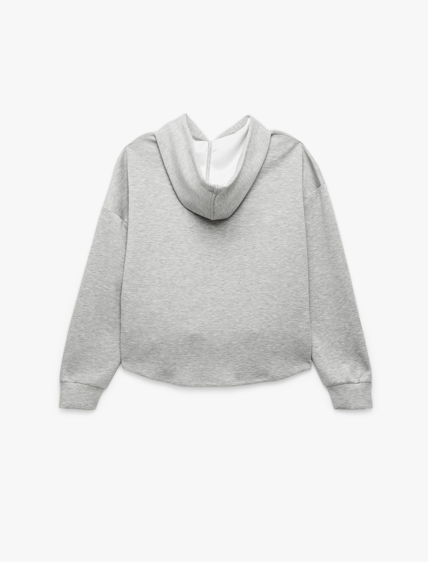   Regular Fit Kanguru Cepli Uzun Kollu Kapüşonlu Sweatshirt