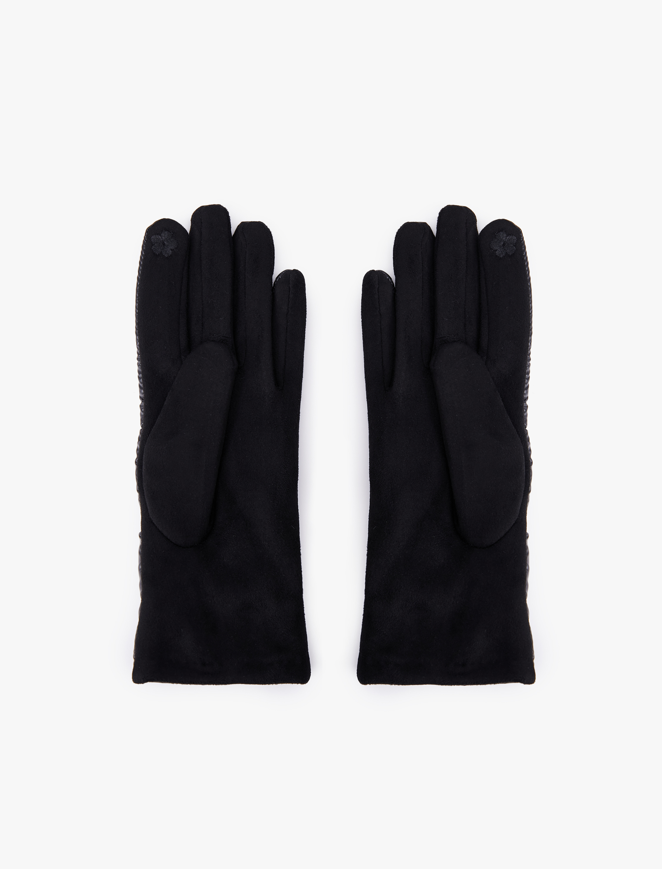  Kadın Çiçek İşlemeli Şişme Eldiven