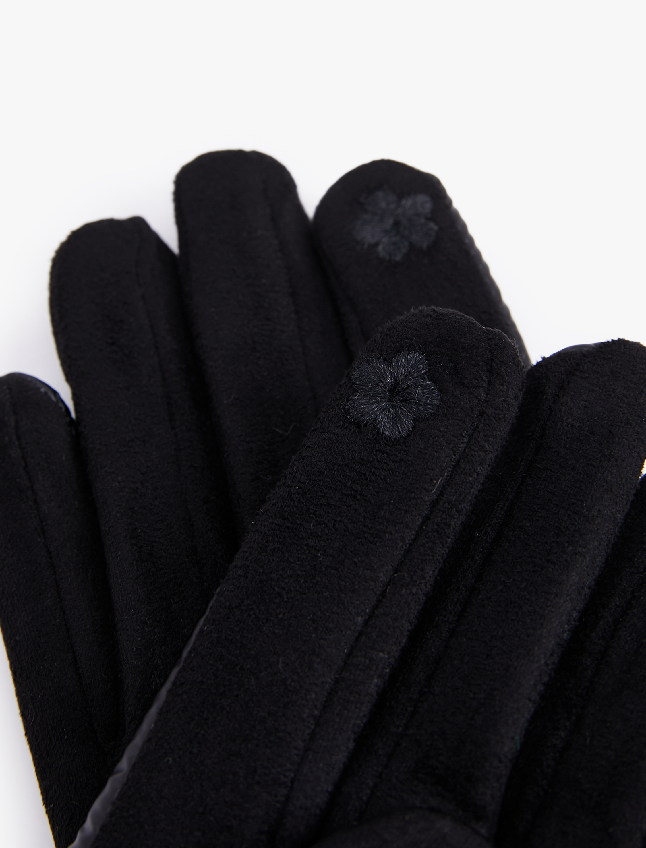  Kadın Çiçek İşlemeli Şişme Eldiven