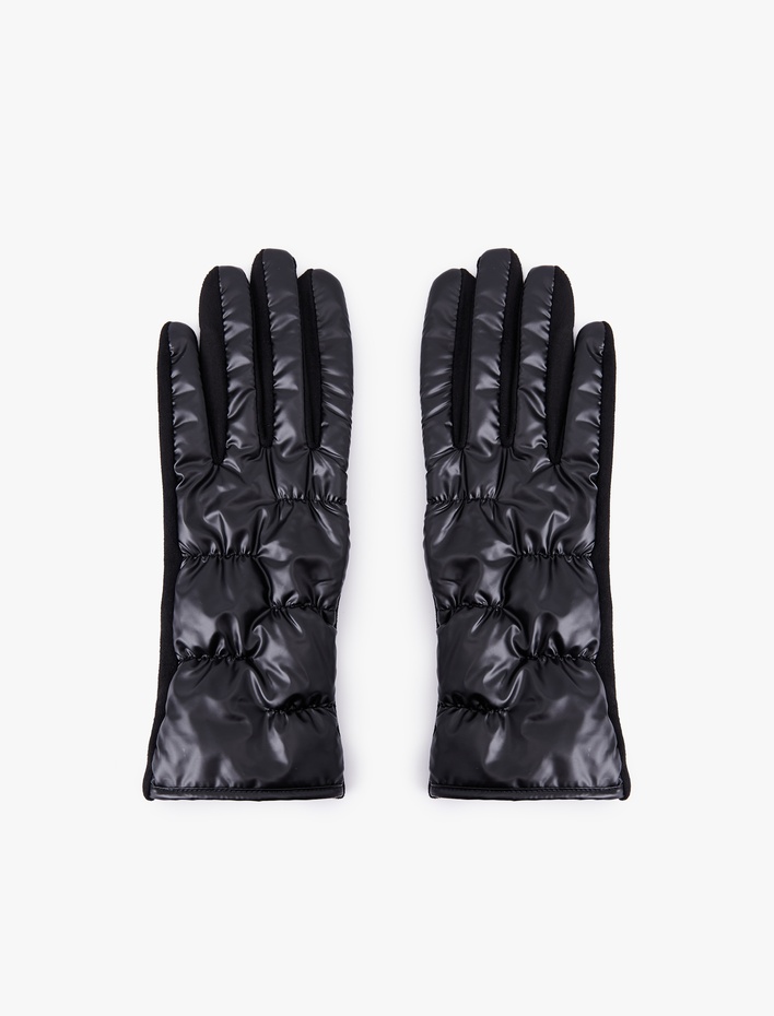 Kadın Çiçek İşlemeli Şişme Eldiven