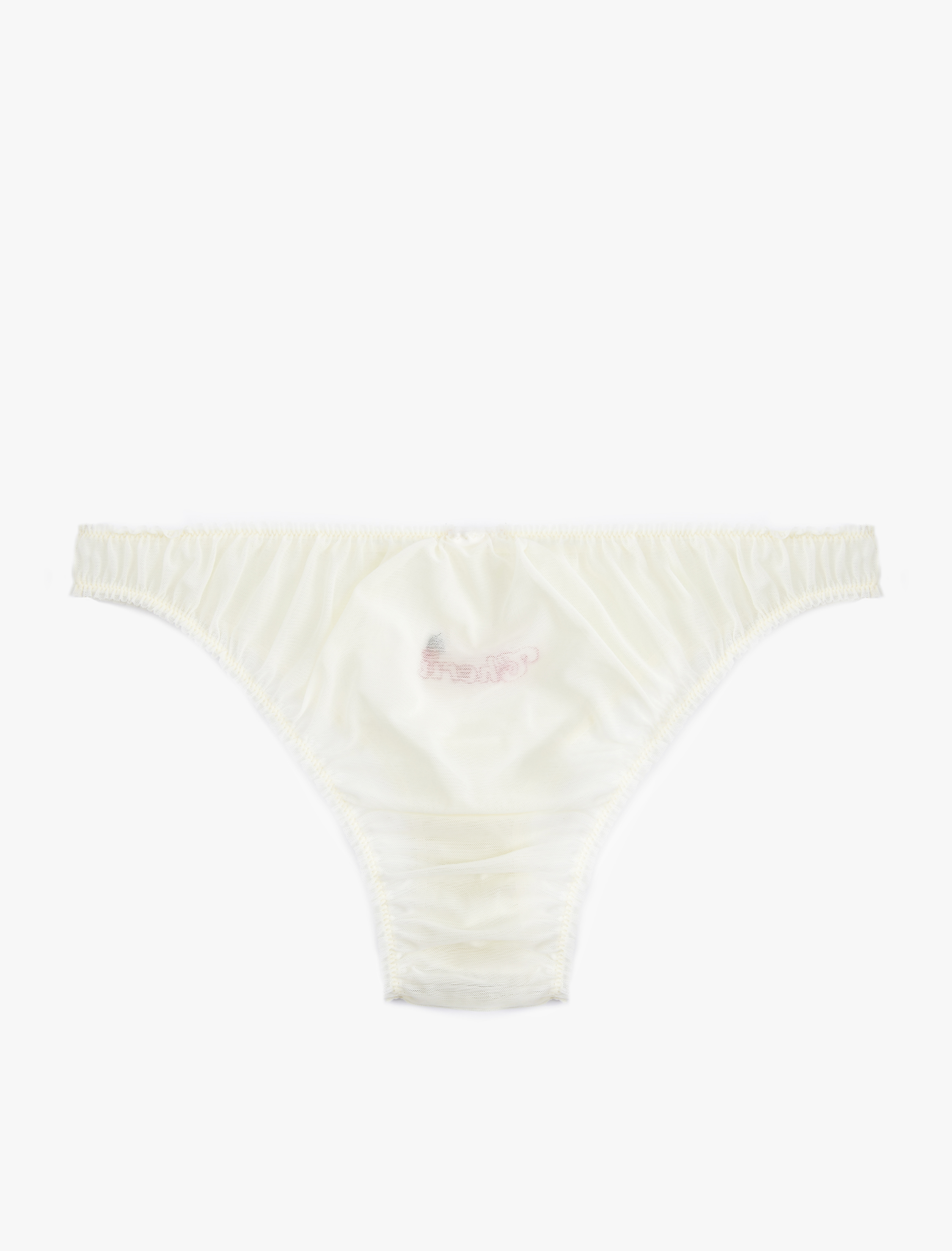   Kiraz Baskılı Fırfır Detaylı Tül Külot