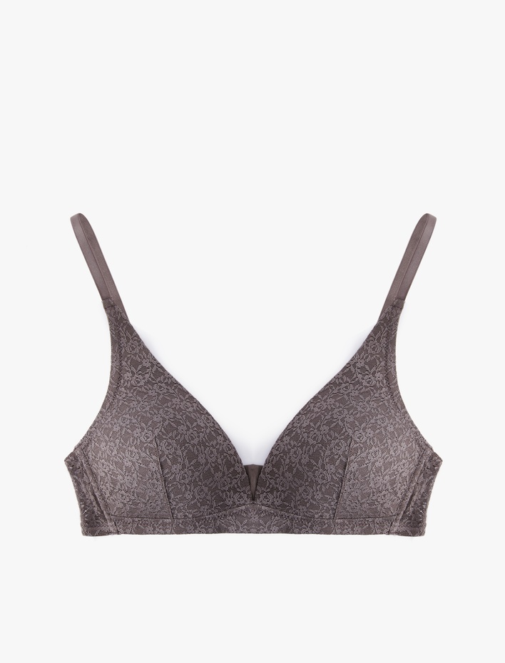  Rahat Kalıp Balensiz Dantelli Soft Bralet Sütyen
