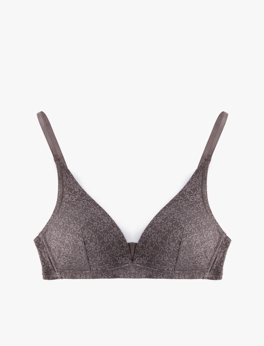   Rahat Kalıp Balensiz Dantelli Soft Bralet Sütyen