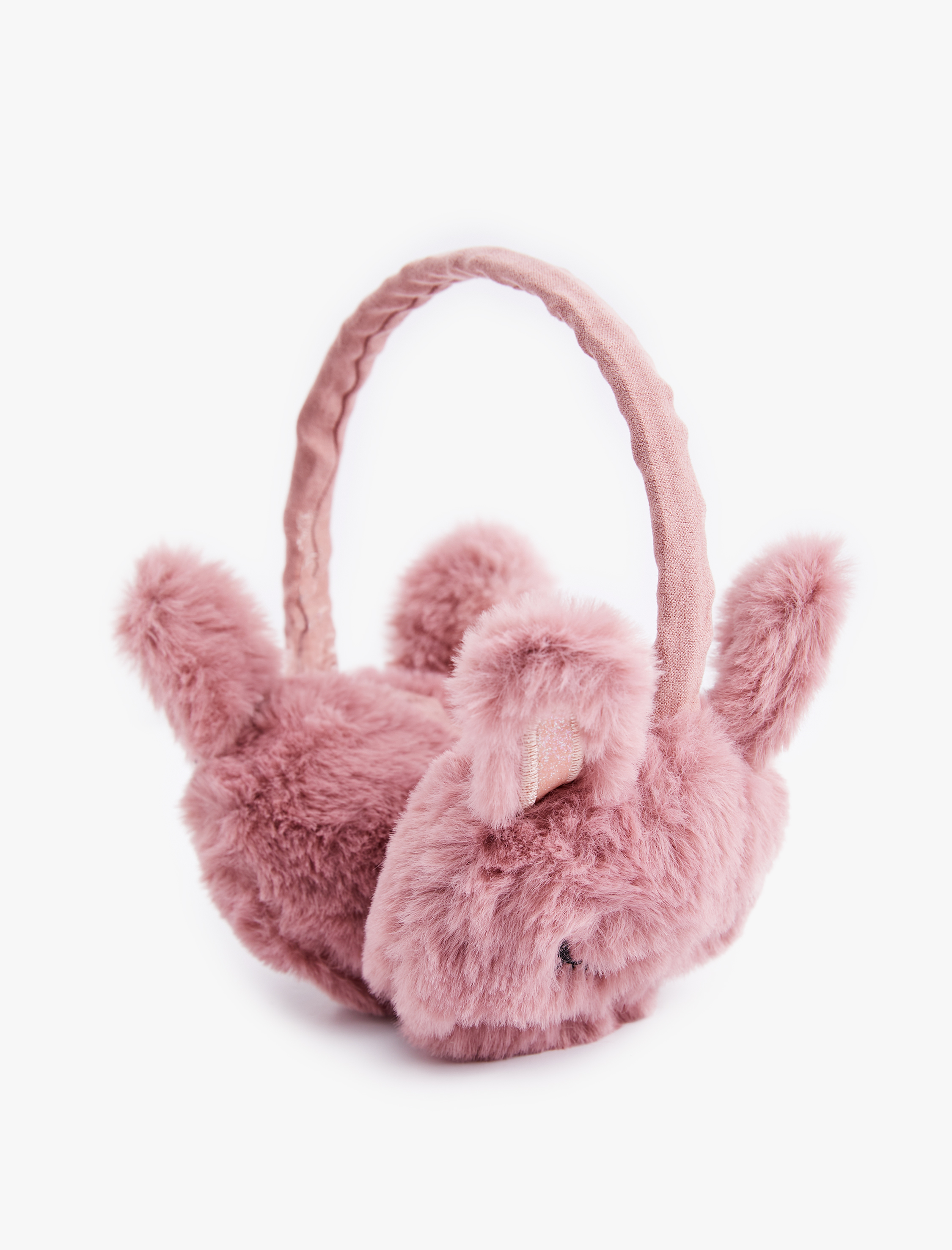  Kız Çocuk Tavşan Detaylı Peluş Kulaklık