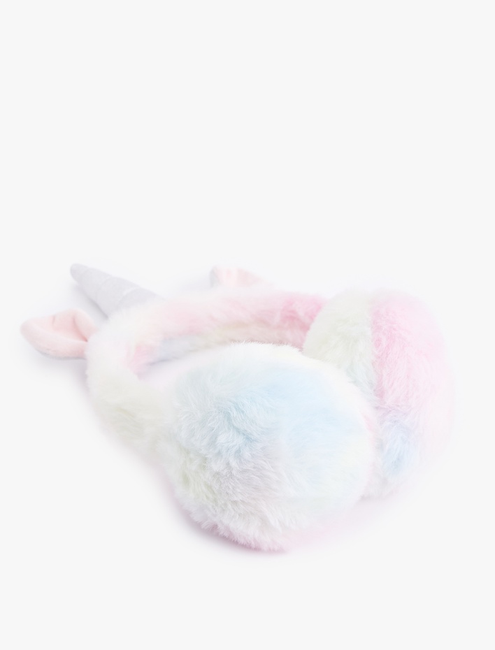 Kız Çocuk Unicorn Detaylı Peluş Kulaklık
