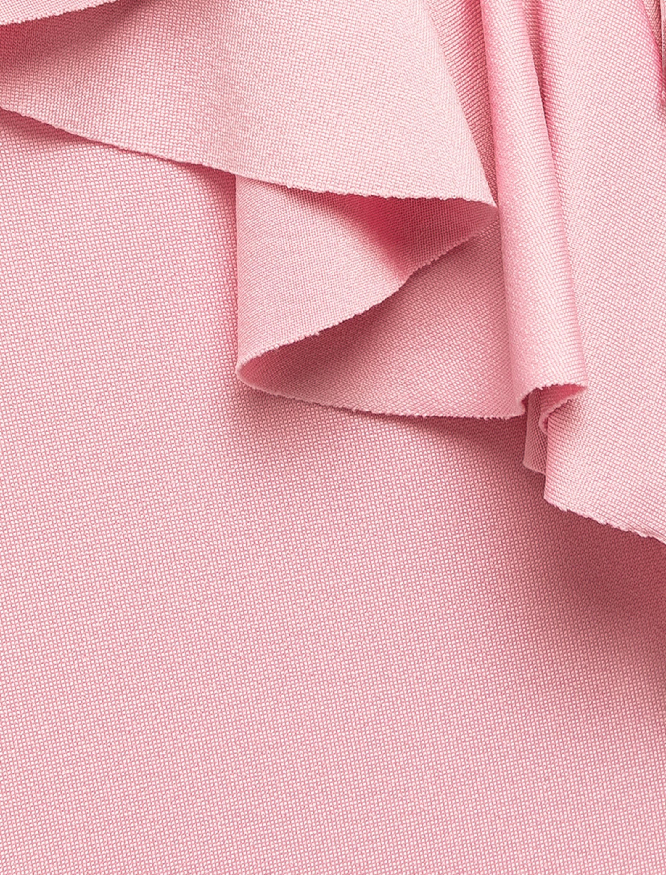 Koton X Sibil Çetinkaya - Sandy Kumaş Slim Fit V Yaka Fırfırlı Bodysuit