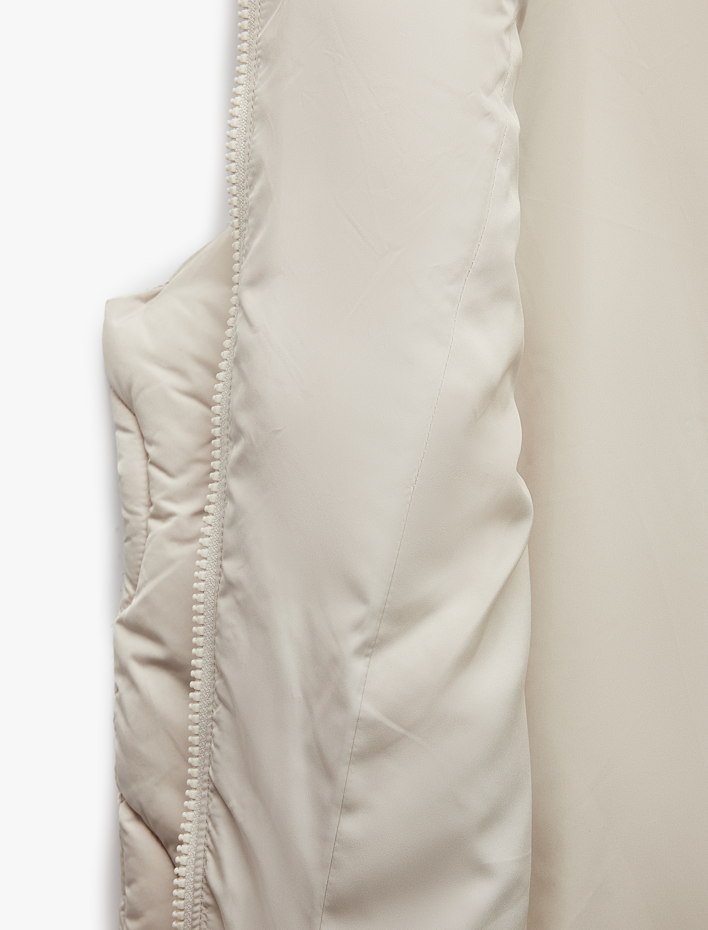   Fermuarlı Cepli Su İtici Kapüşonlu Kolsuz Kapitone Şişme Yelek