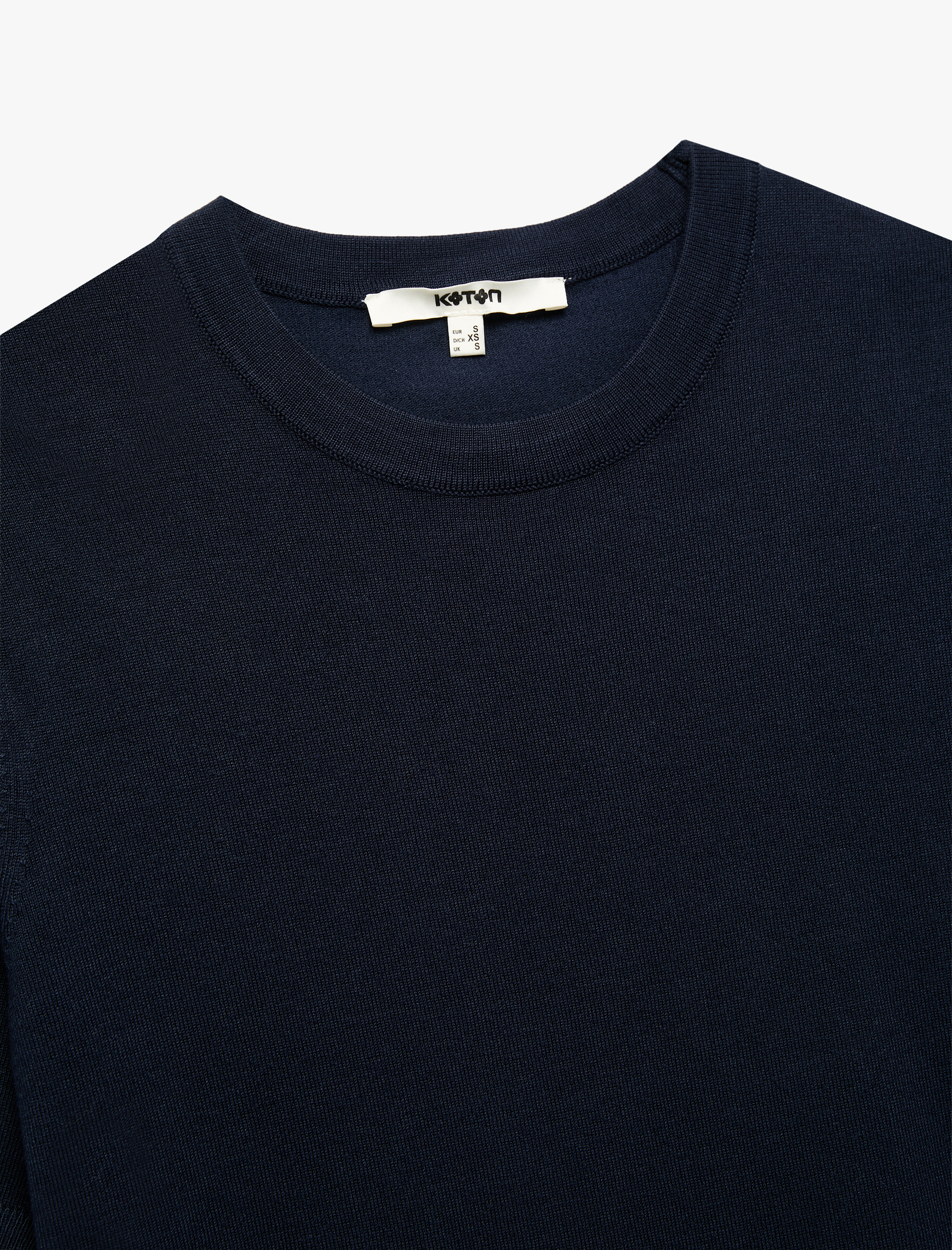   Kısa Kollu Bisiklet Yaka Basic Triko Kazak