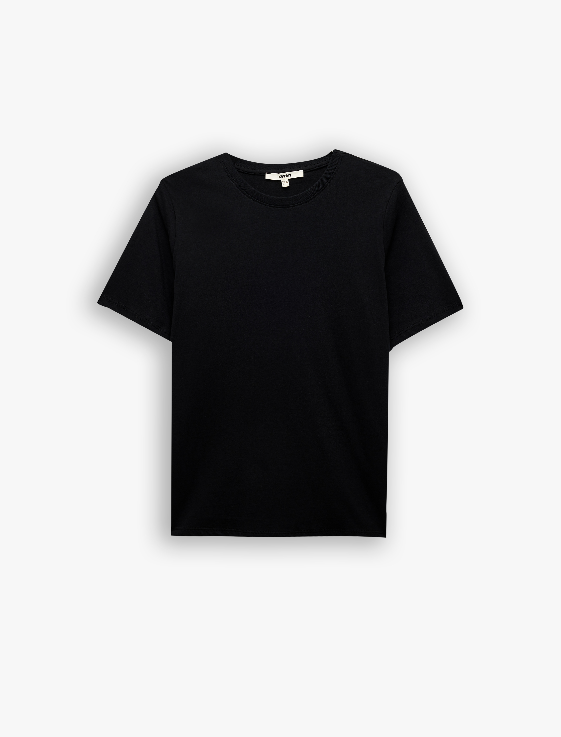   Pamuklu 3'lü Kısa Kollu Bisiklet Yaka Basic Tişört Seti