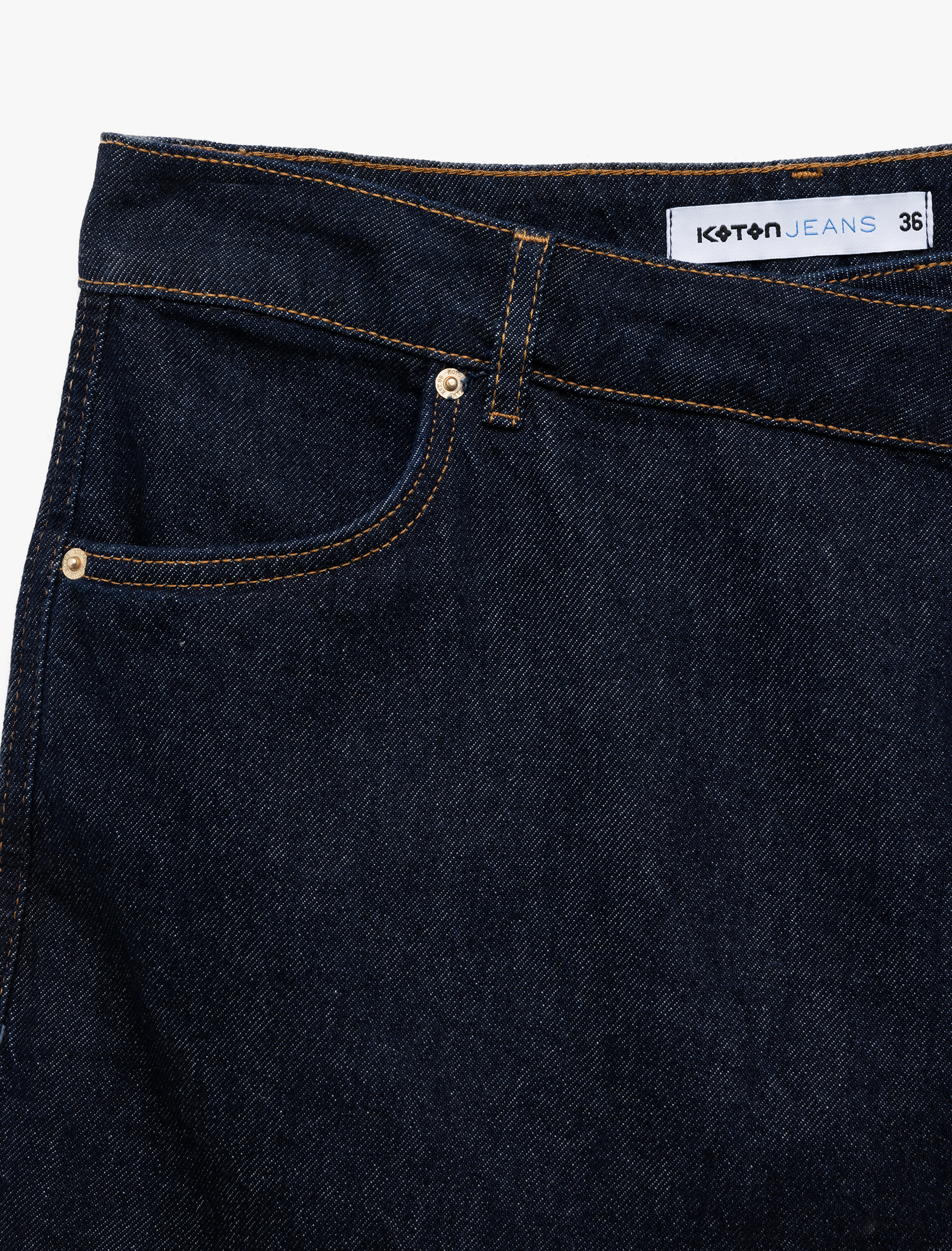   Pamuklu Normal Bel Asimetrik Kesim Düğmeli Denim Şort Etek