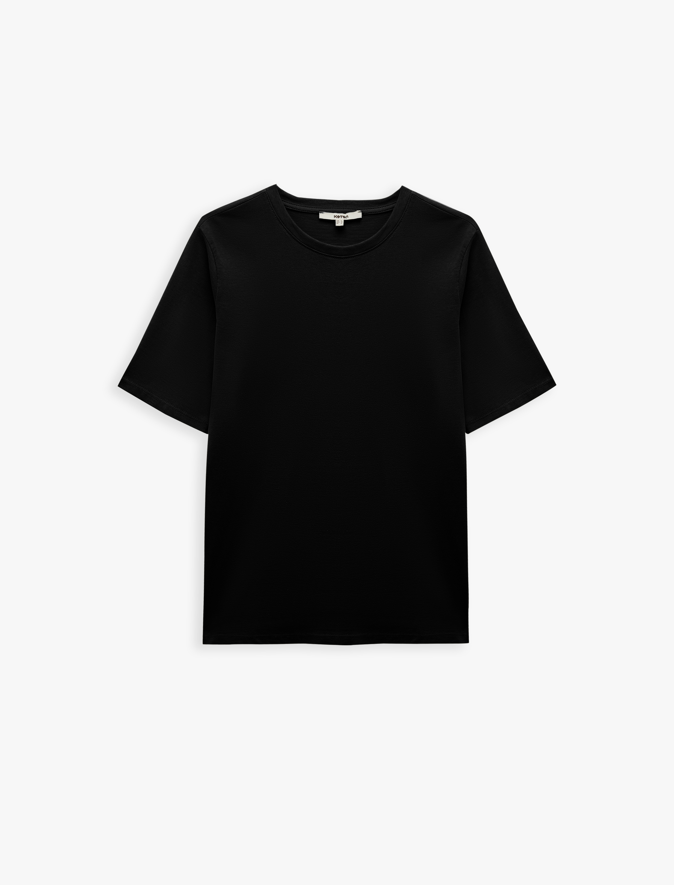   7'li Kısa Kollu Bisiklet Yaka Pamuklu Basic Tişört Seti