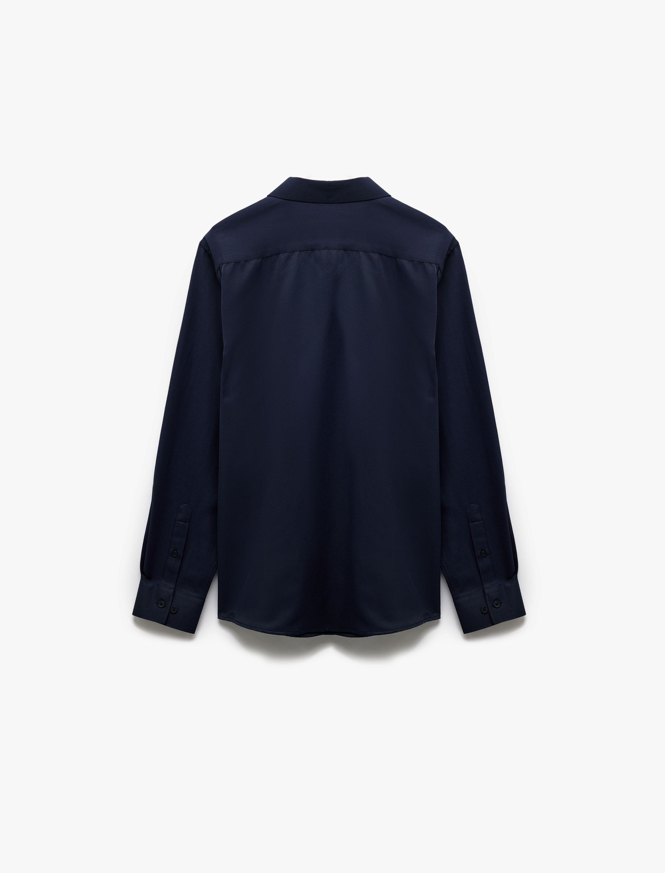   Regular Fit Uzun Kollu Yarım İtalyan Yaka Gömlek