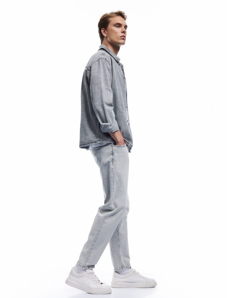   Normal Bel Pamuklu Tapered Fit Jean Pantolon - Joe Jean