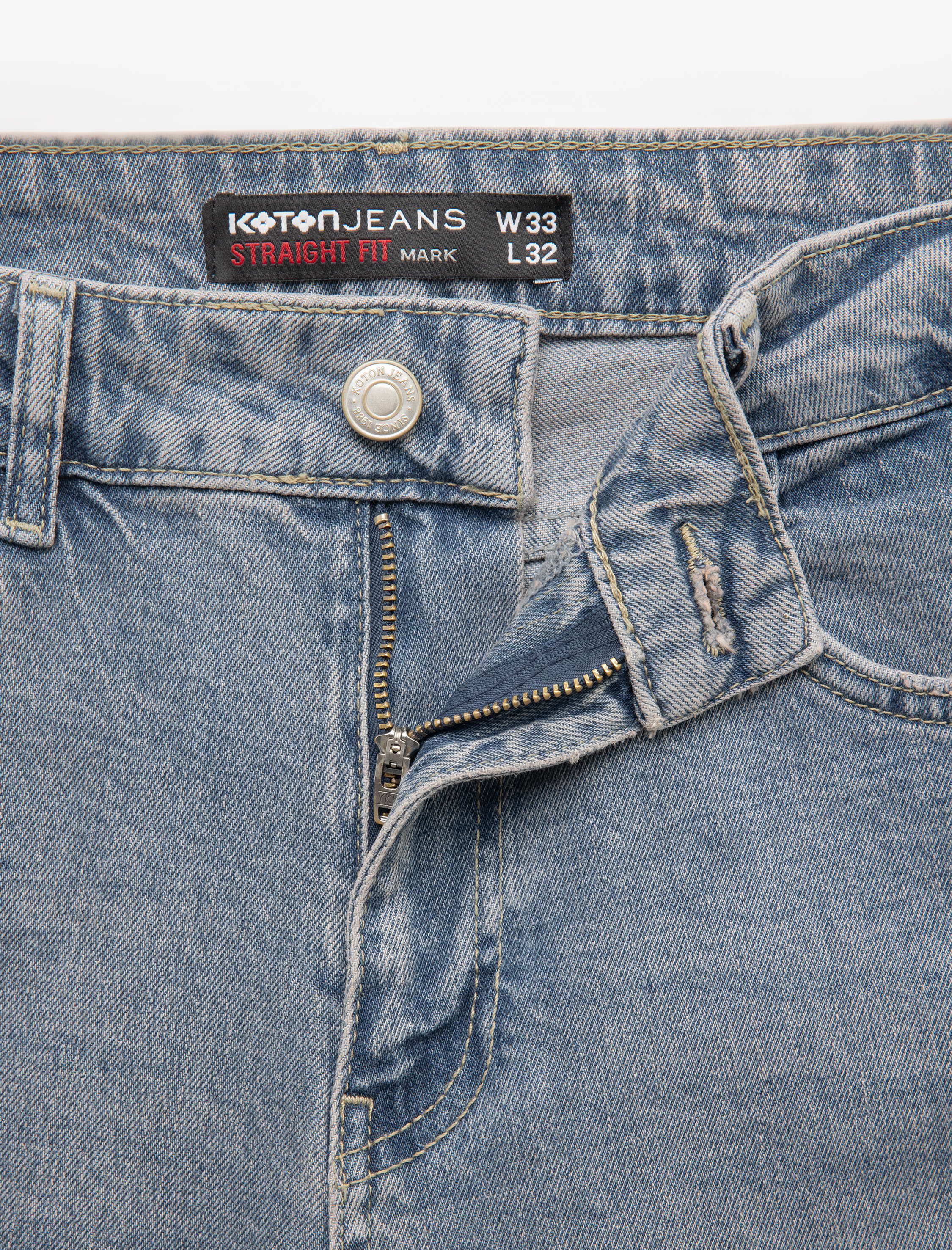  Normal Bel Cep Detaylı Straight Fit Jean Pantolon - Mark Jean
