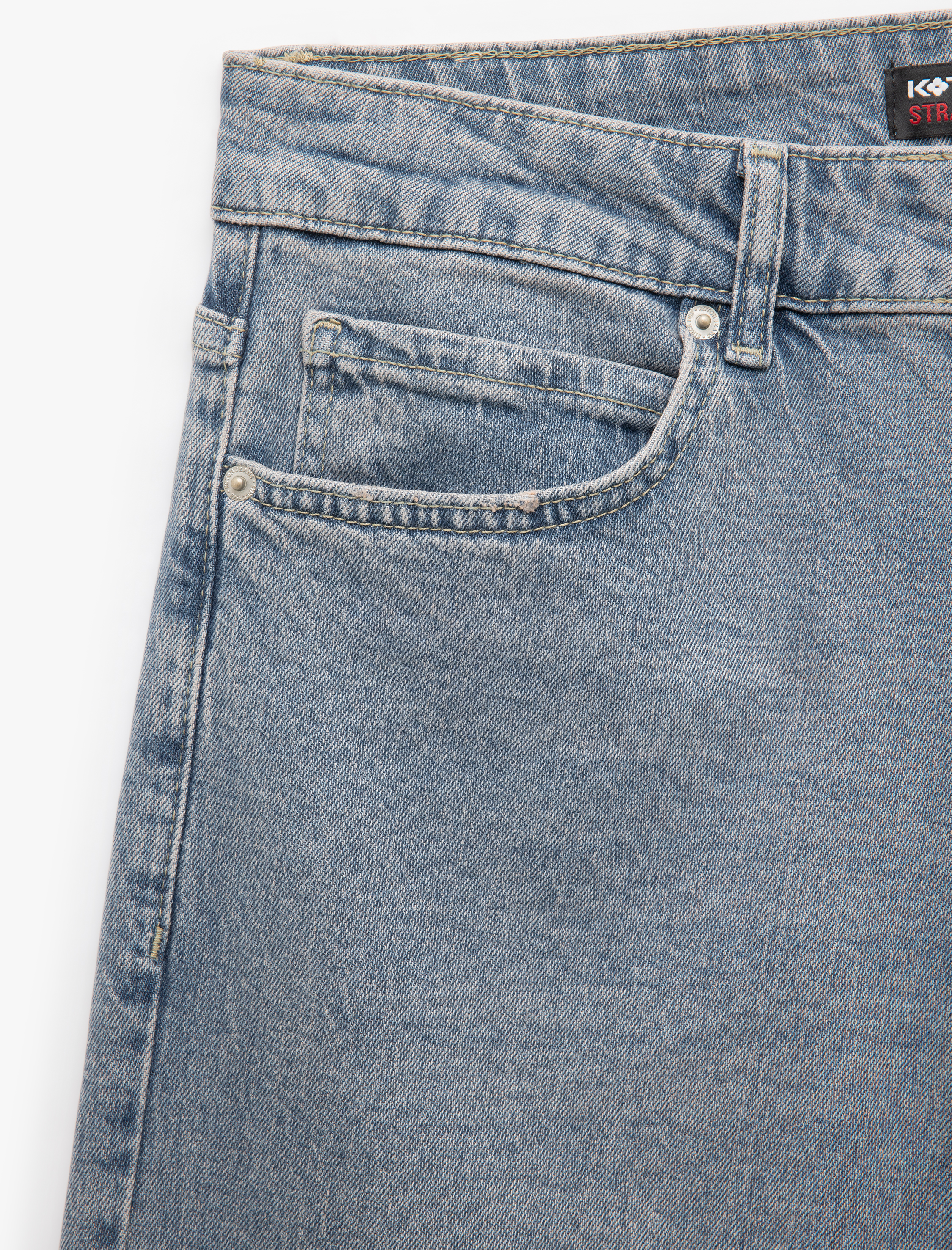   Normal Bel Cep Detaylı Straight Fit Jean Pantolon - Mark Jean