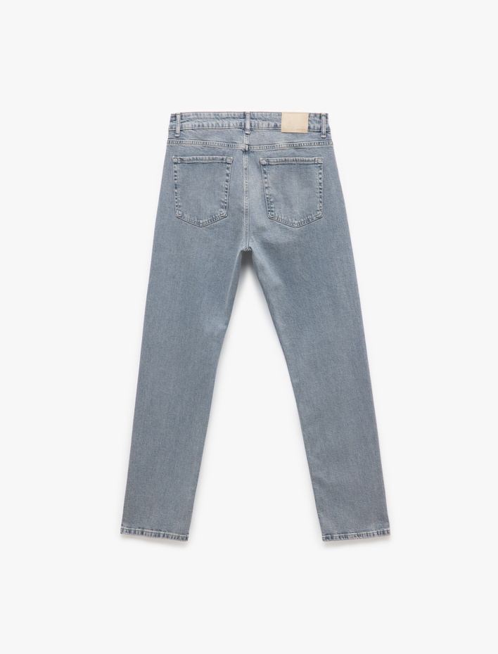  Normal Bel Cep Detaylı Straight Fit Jean Pantolon - Mark Jean