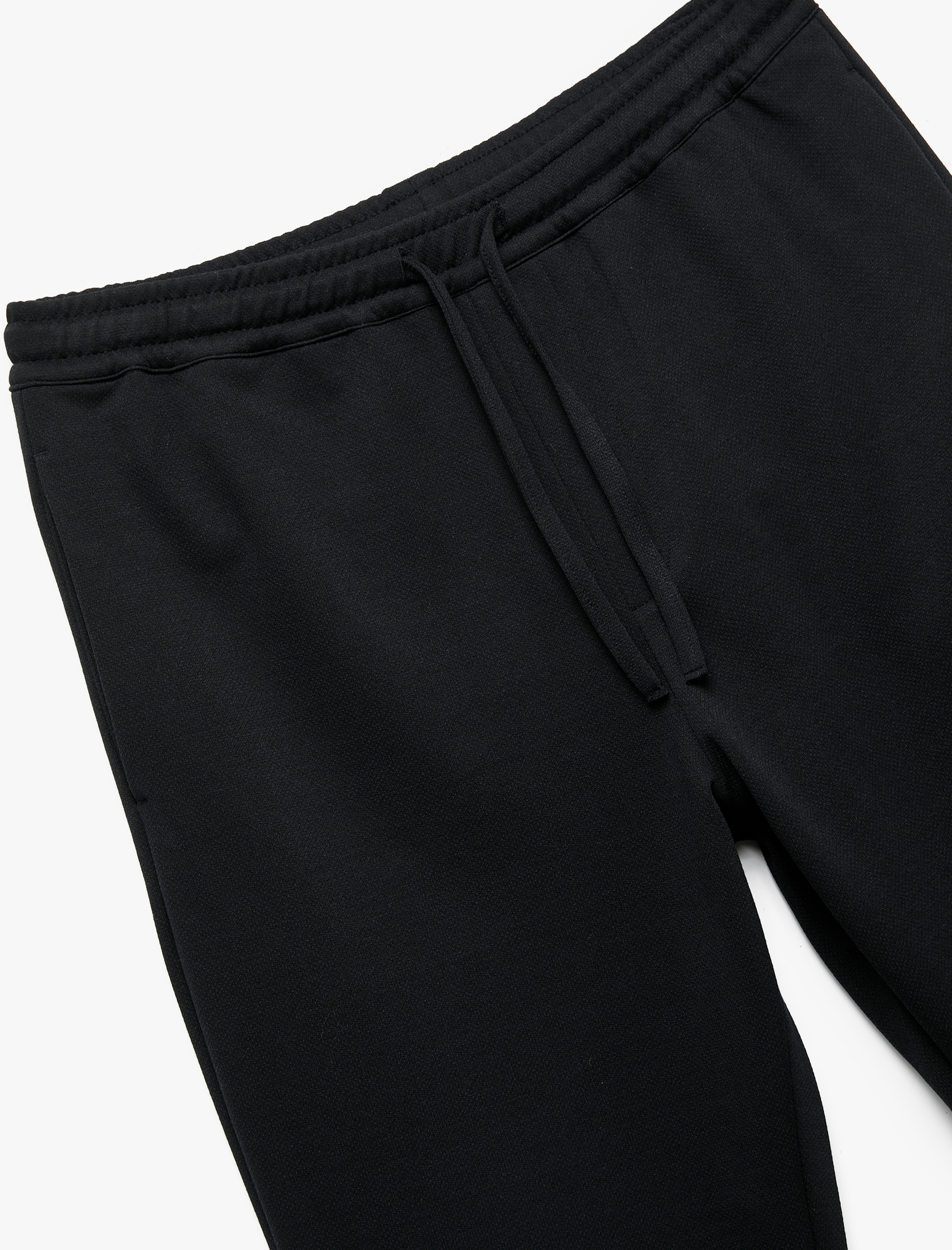   Straight Fit Pike Kumaş Cep Detaylı Rahat Kesim Beli Bağcıklı Pantolon