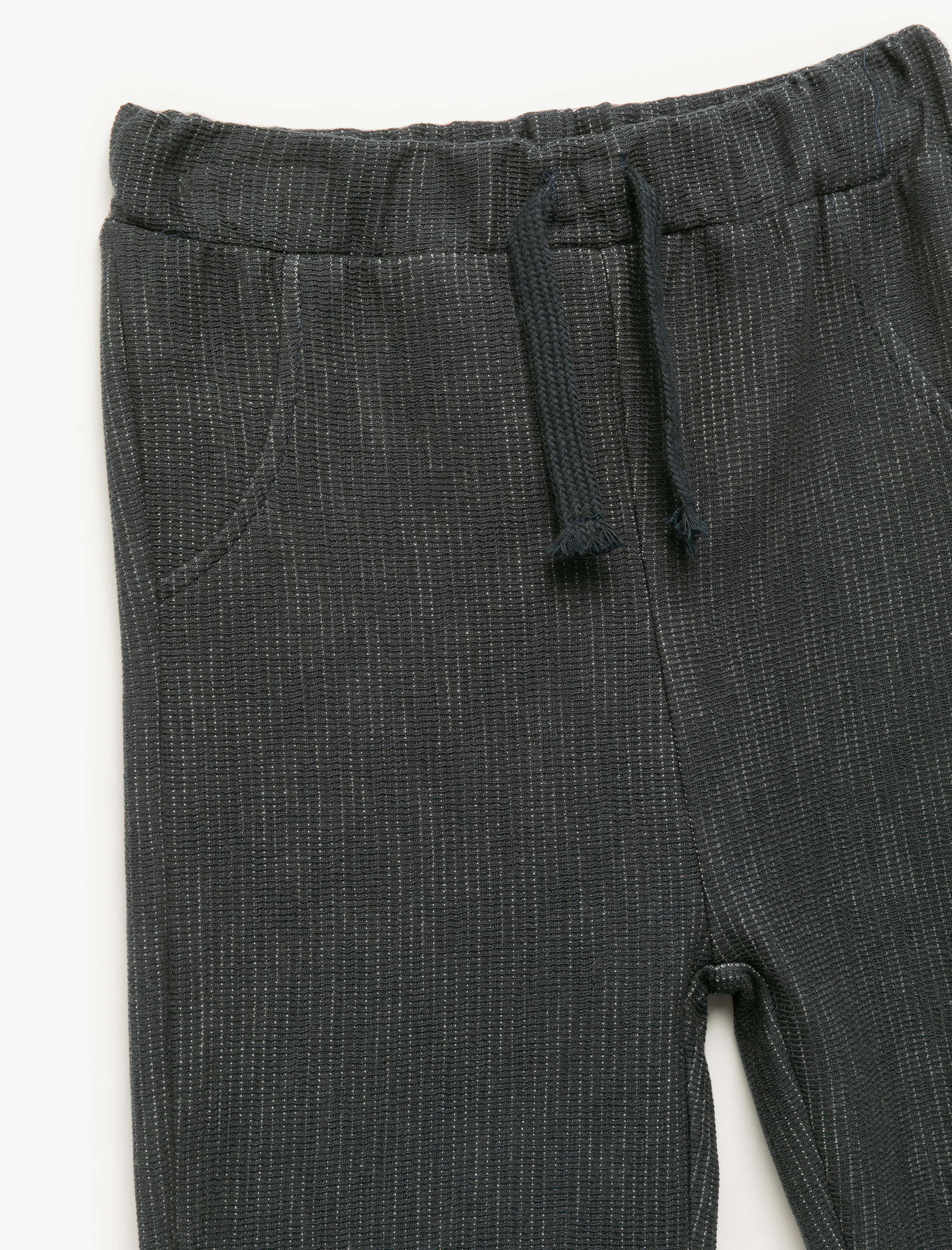  Erkek Bebek Beli Bağcıklı Pamuklu Pantolon