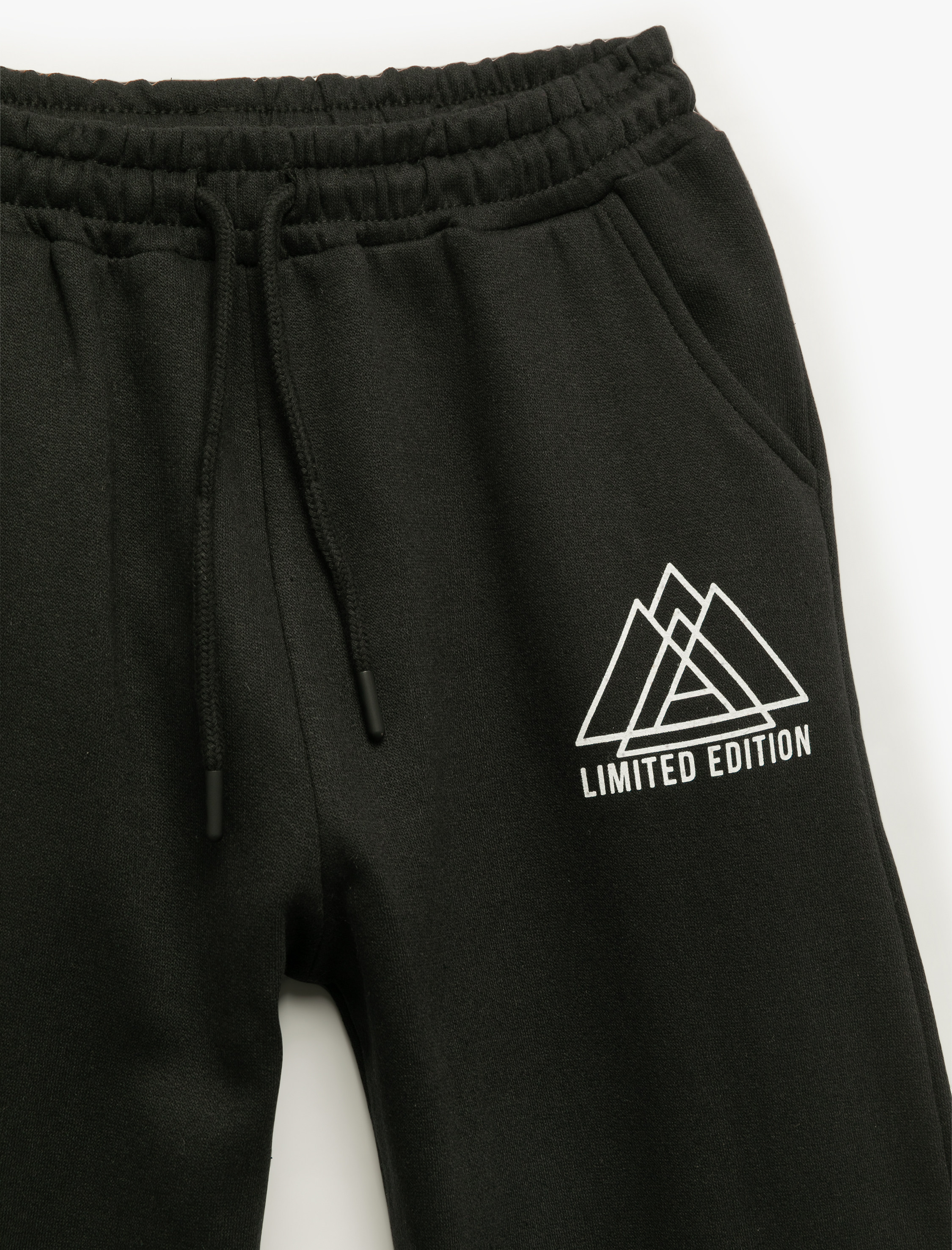  Erkek Çocuk Beli Lastikli Baskı Detaylı Şardonlu Eşofman Altı