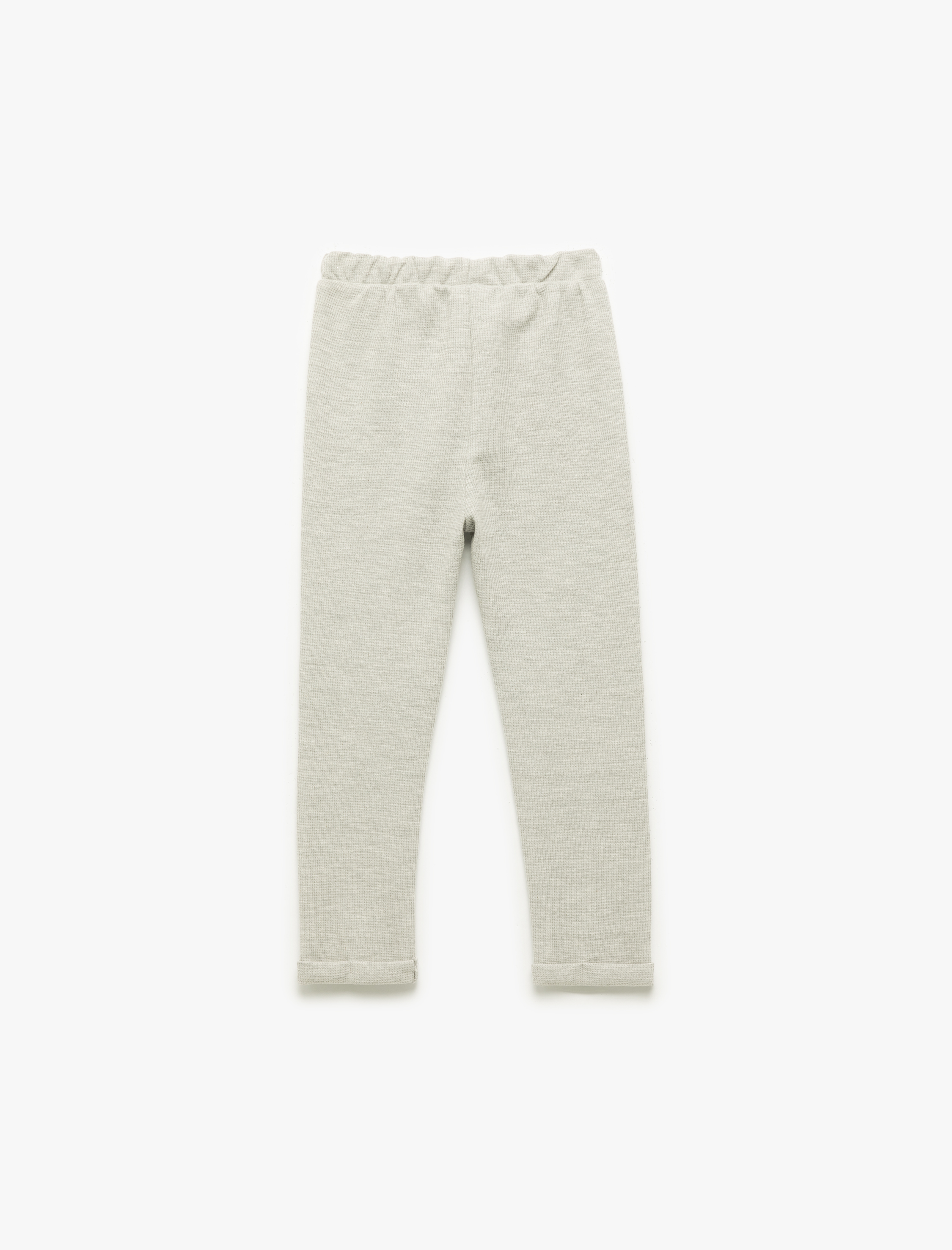  Erkek Bebek Pamuklu Dokulu Beli Bağlamalı Basic Eşofman Altı