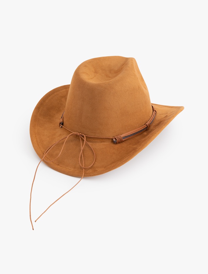 Kadın Bant Detaylı Fötr Şapka