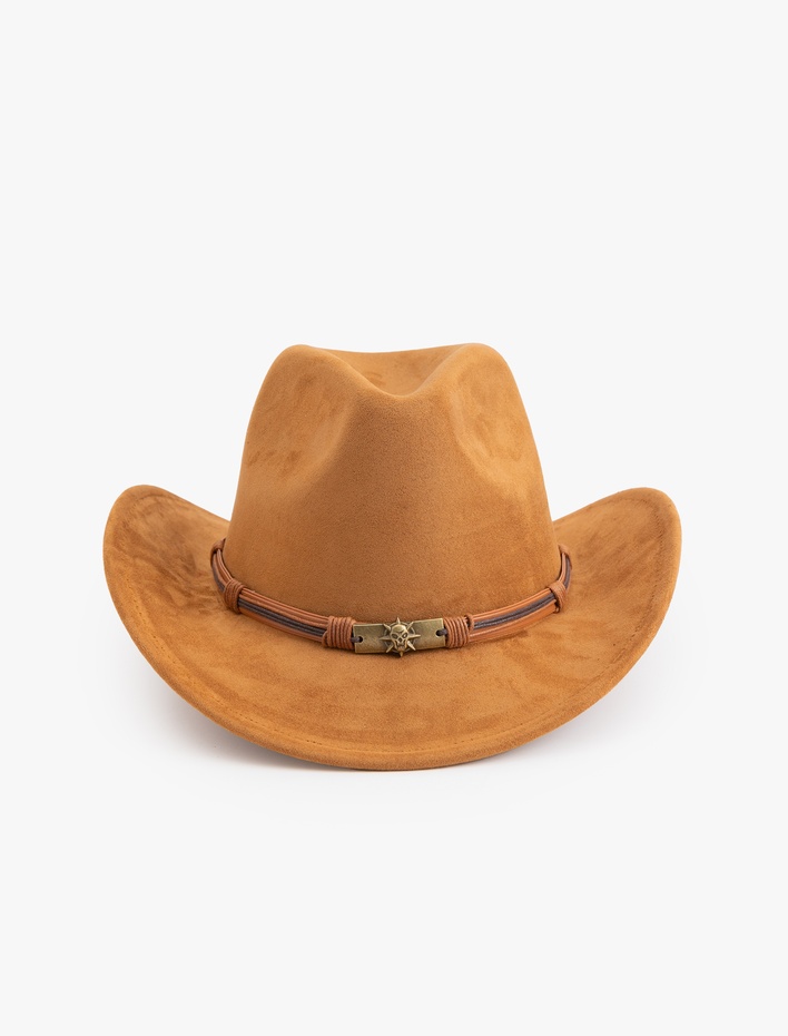 Kadın Bant Detaylı Fötr Şapka