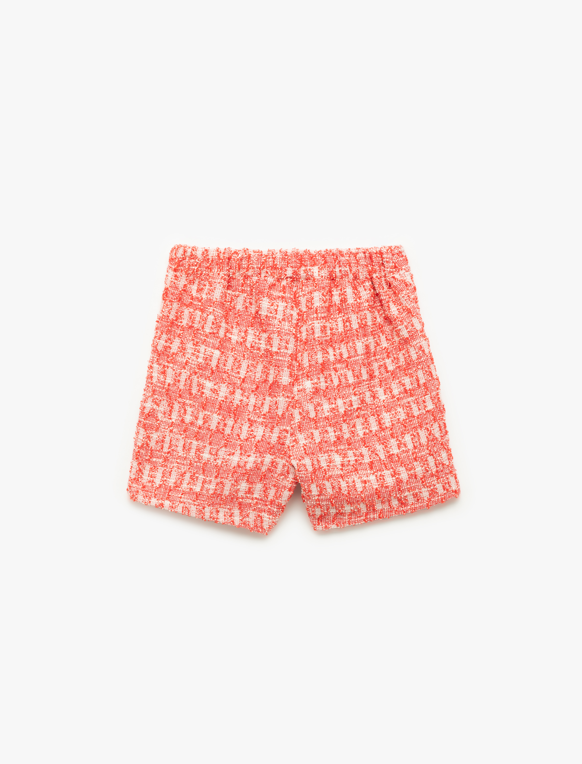  Kız Çocuk Beli Lastikli Desenli Şort Etek