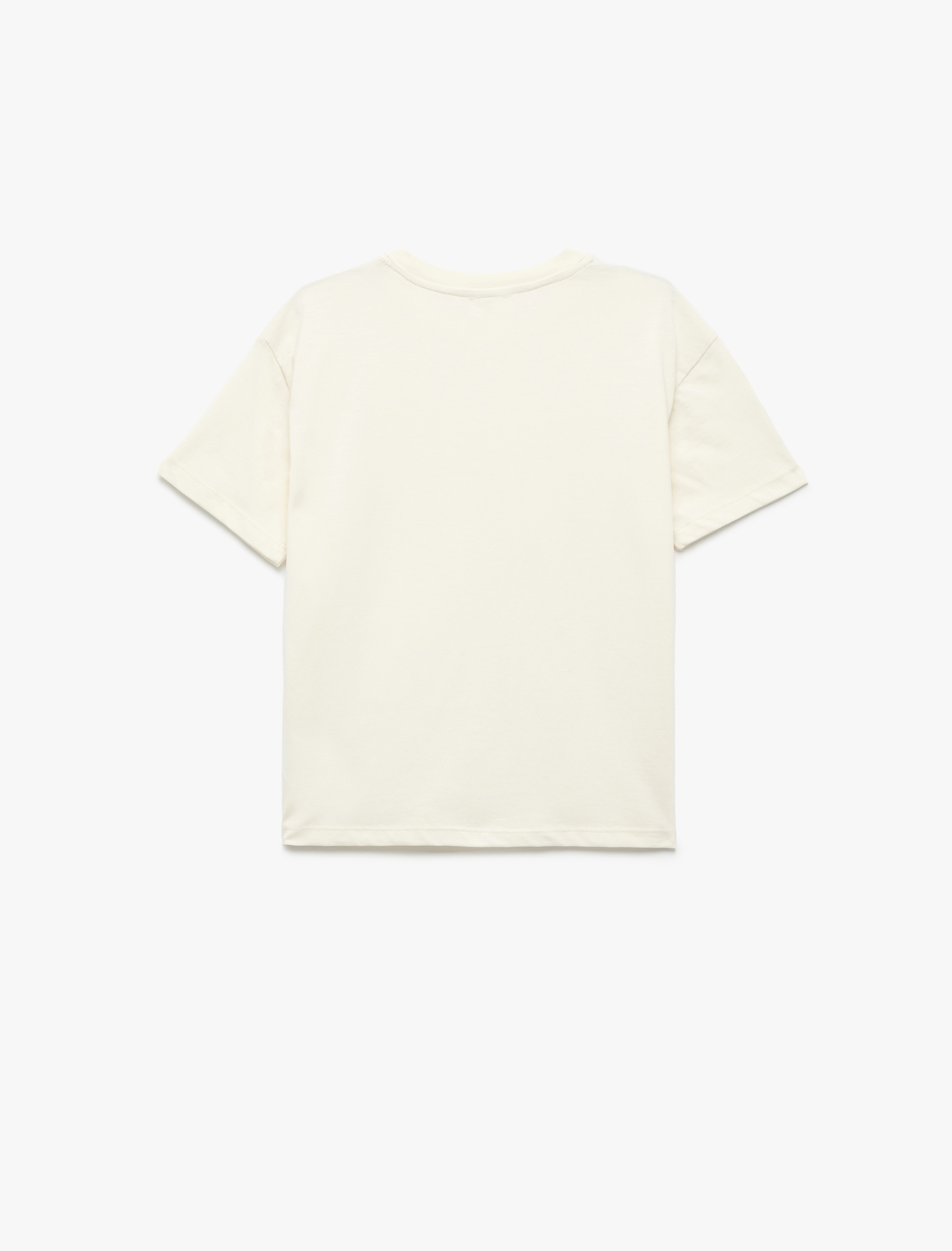  Erkek Çocuk Pamuklu Kısa Kollu Bisiklet Yaka Yaprak Desenli Tişört