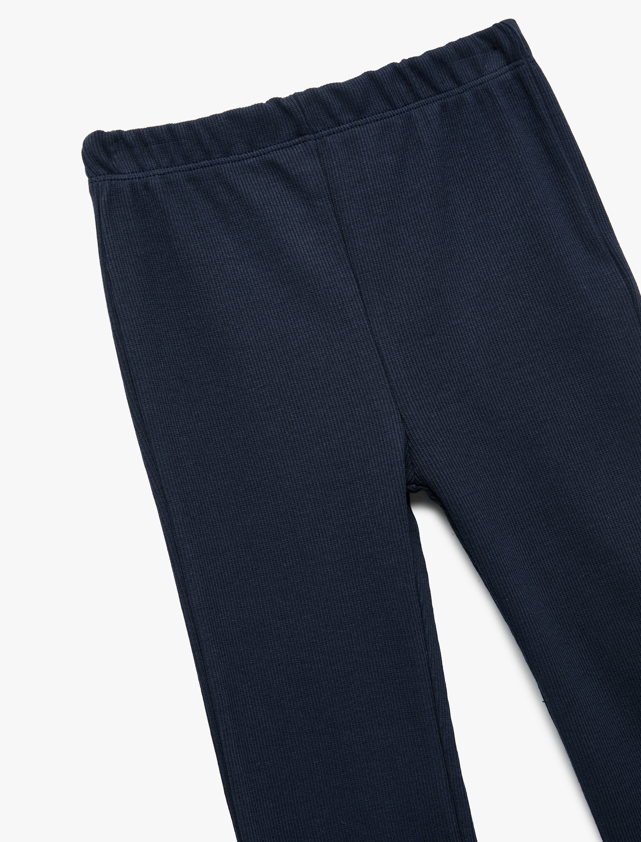  Kız Bebek Pamuklu Beli Lastikli Basic İspanyol Paça Tayt