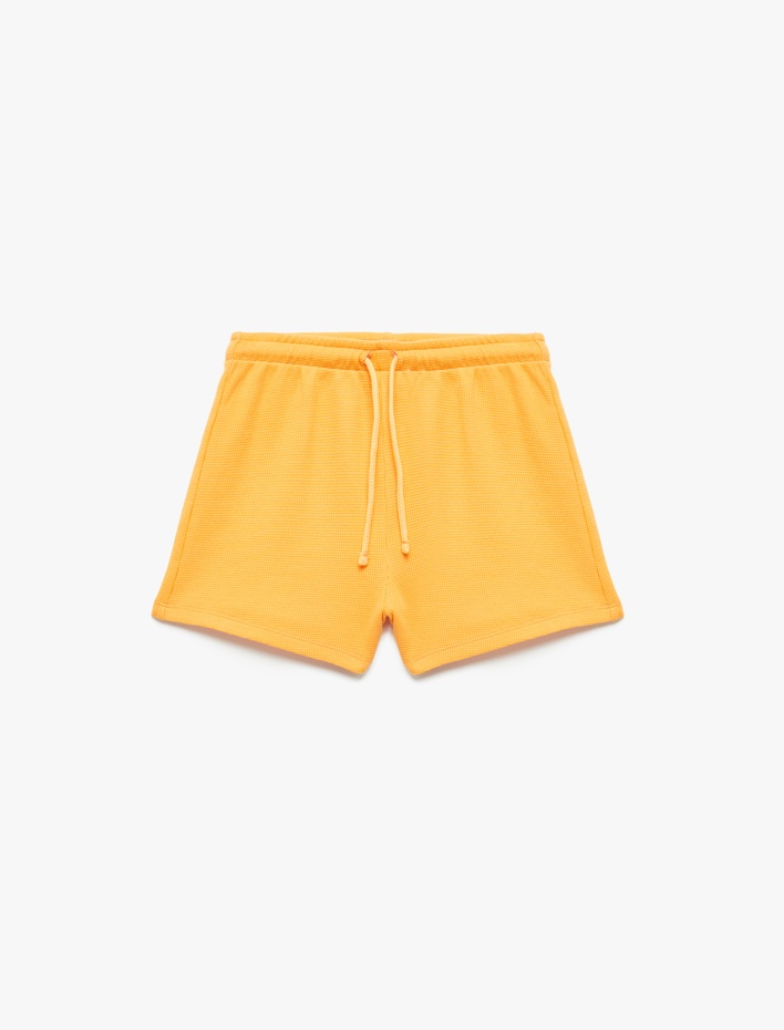 Kız Çocuk Pamuklu Beli Lastikli Basic Şort