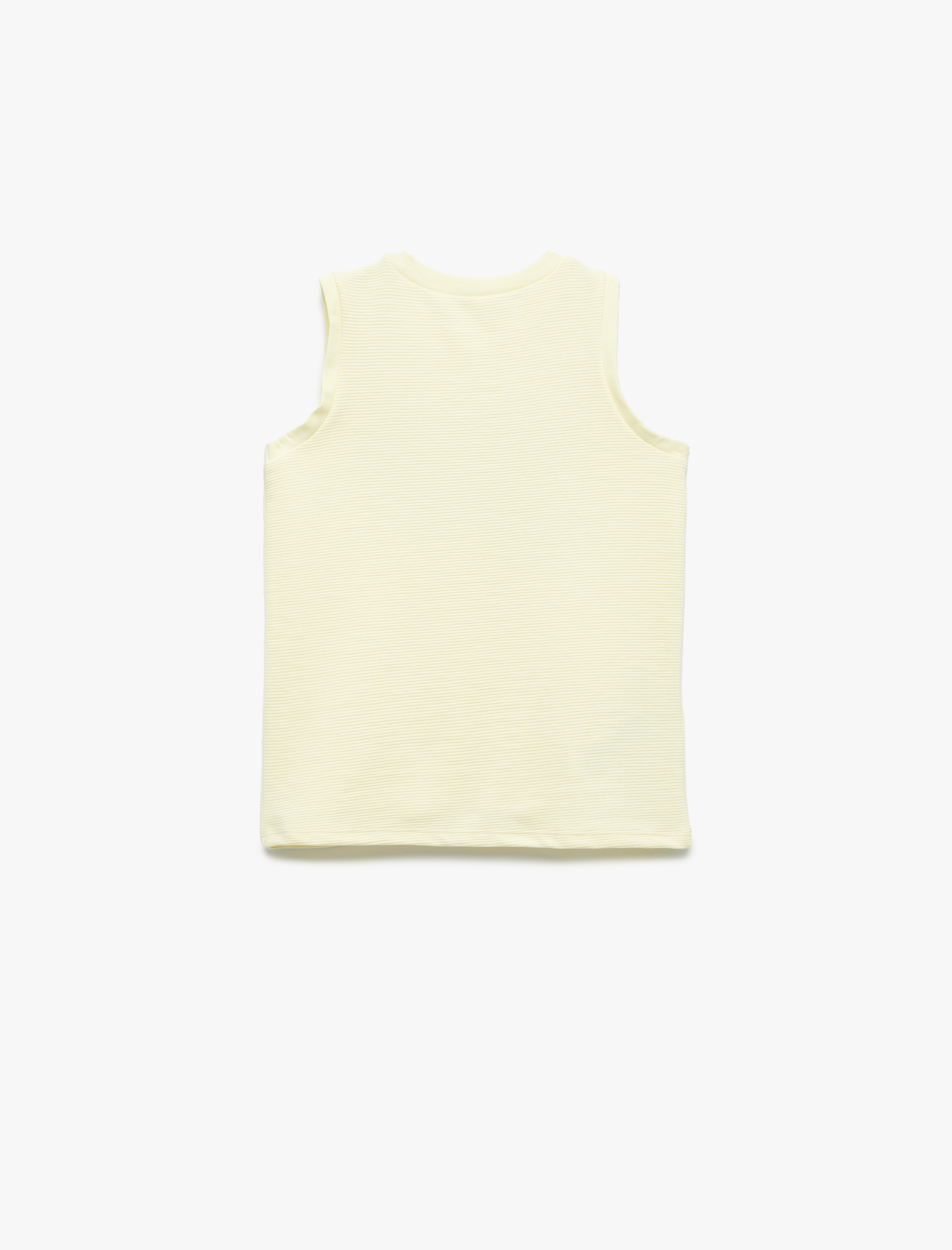  Erkek Çocuk Bisiklet Yaka Kolsuz Baskı Detaylı Atlet