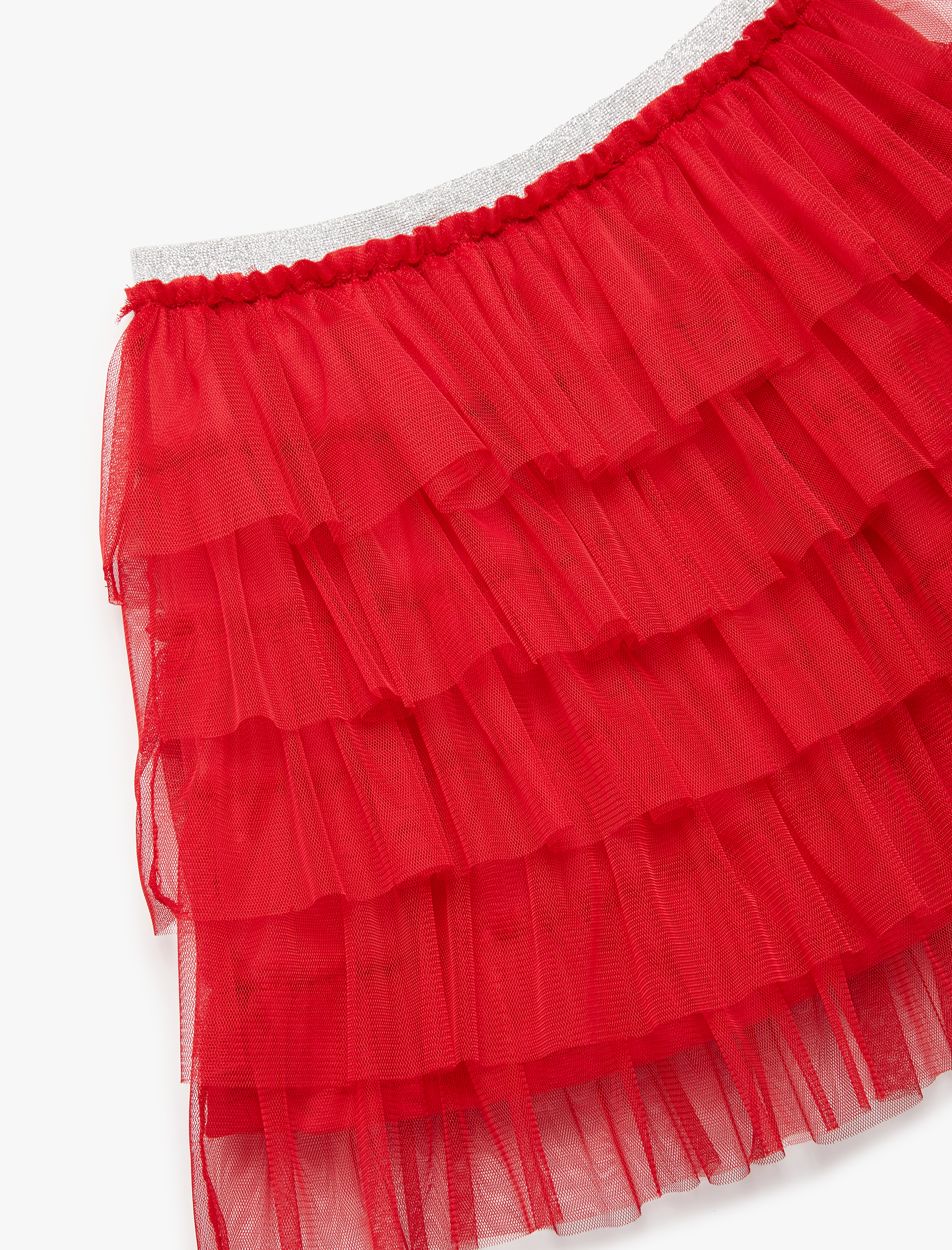 Kız Çocuk Katlı Beli Lastikli Astarlı Tütü Etek