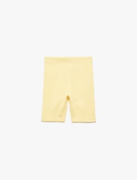 Pamuklu Beli Lastikli Basic Tayt