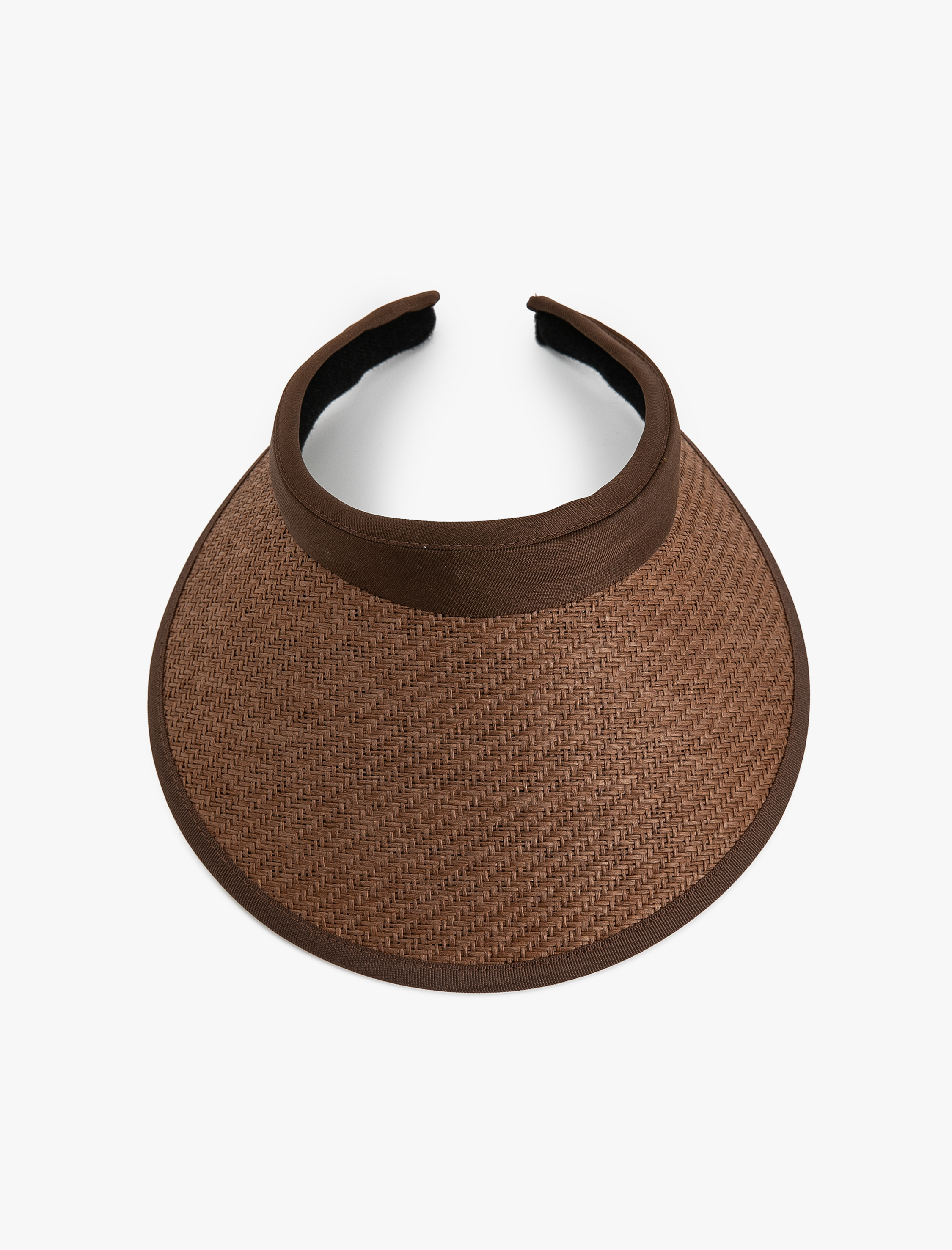  Kadın Geniş Kenarlı Hasır Vizör Şapka