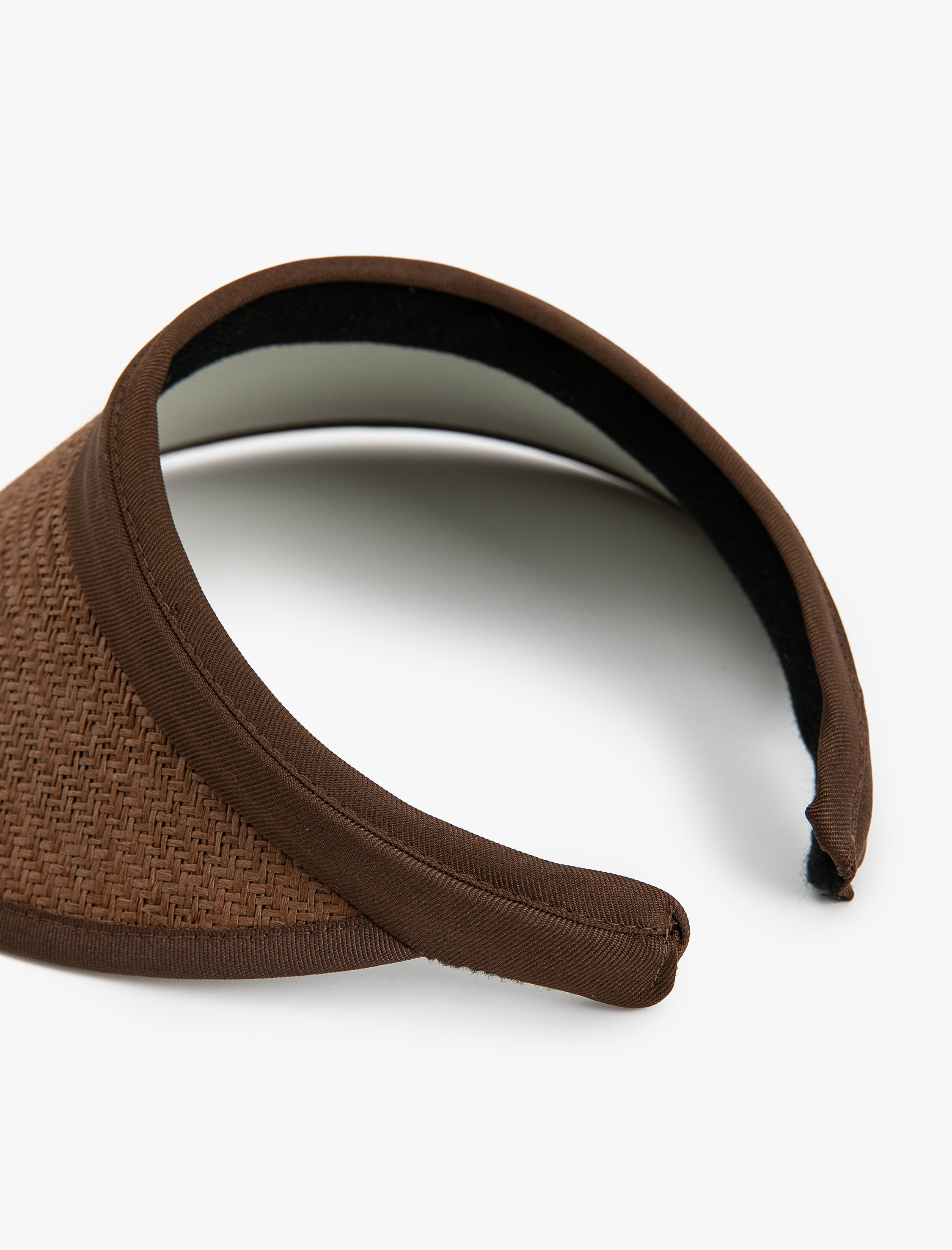  Kadın Geniş Kenarlı Hasır Vizör Şapka