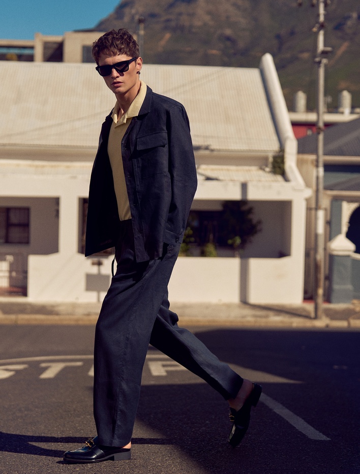  Beli Bağcıklı Regular Fit Chino Keten Pantolon