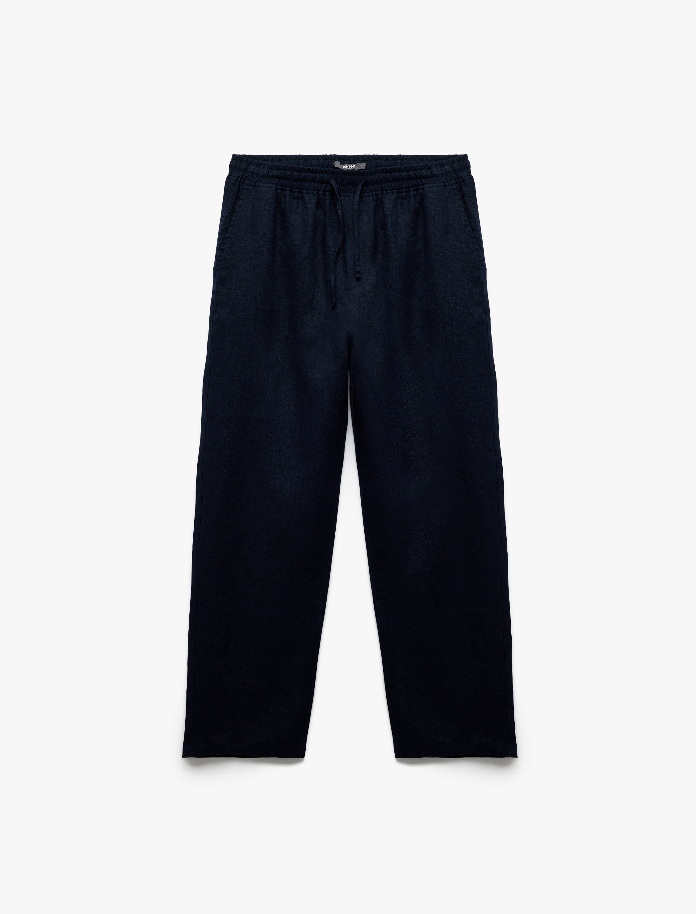   Beli Bağcıklı Regular Fit Chino Keten Pantolon