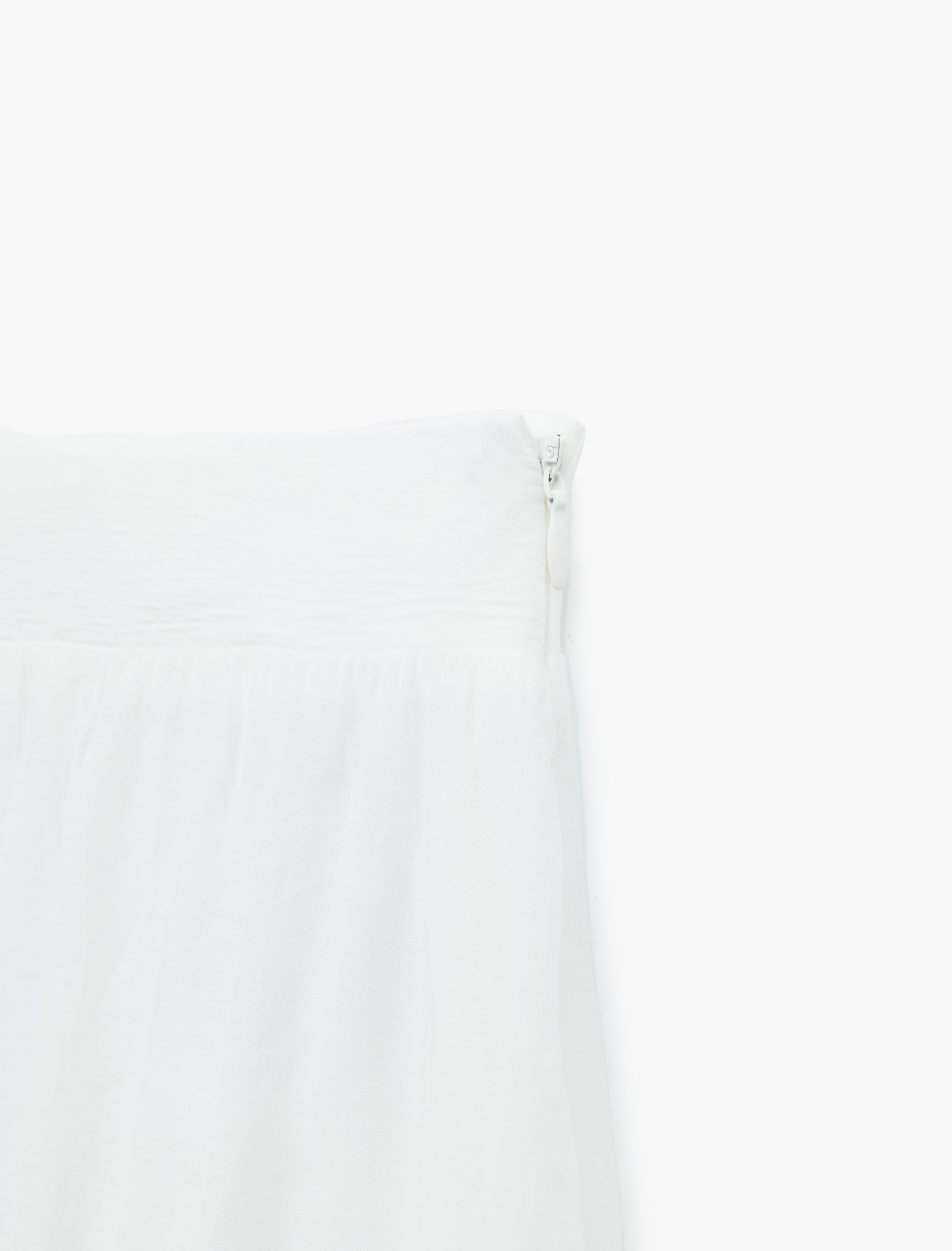   Astarlı Viskon Kumaş Karışımlı Dantel Detaylı Katmanlı Uzun Etek