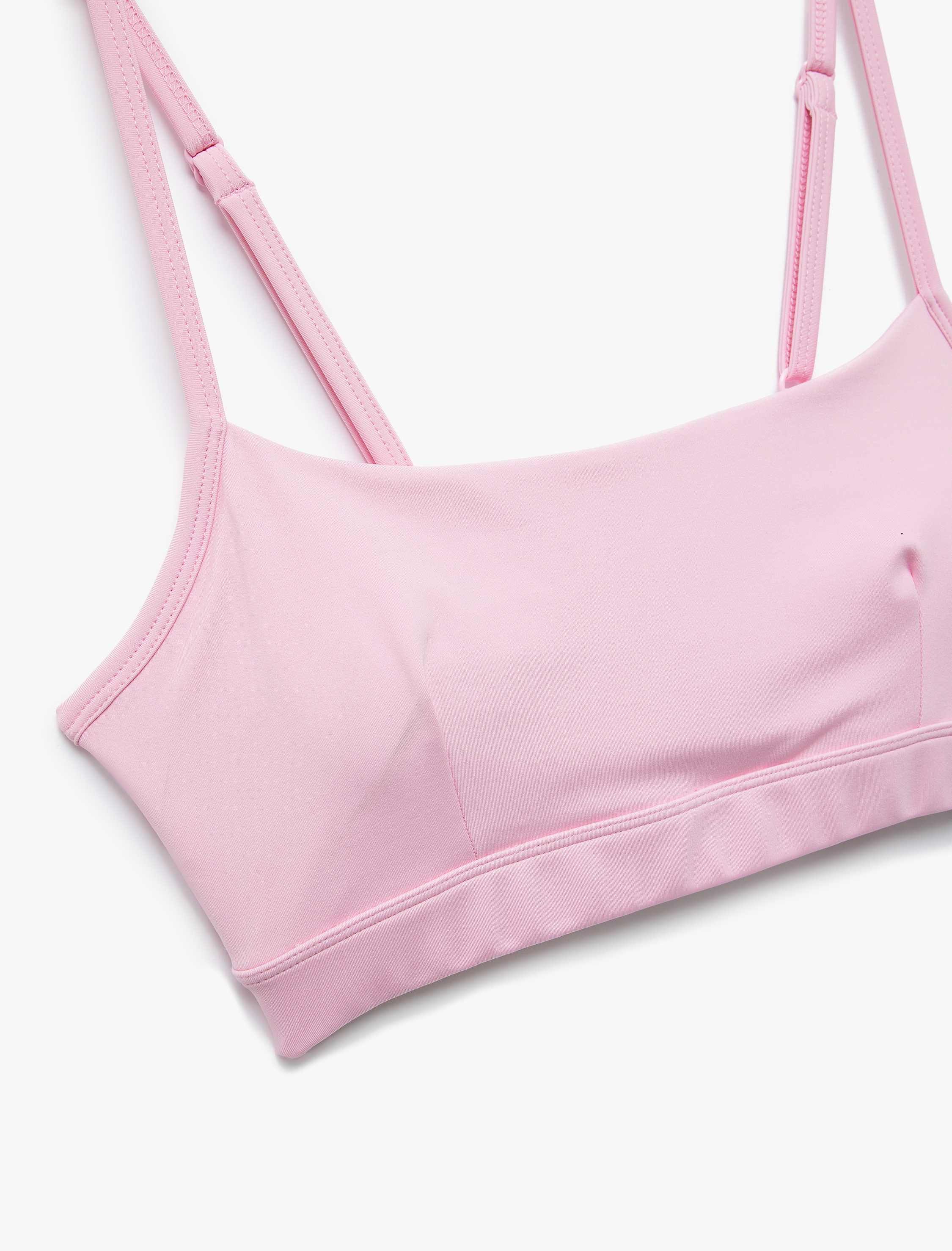   Askılı Arkası Pencere Detaylı Slim Fit Crop Sporcu Sütyeni