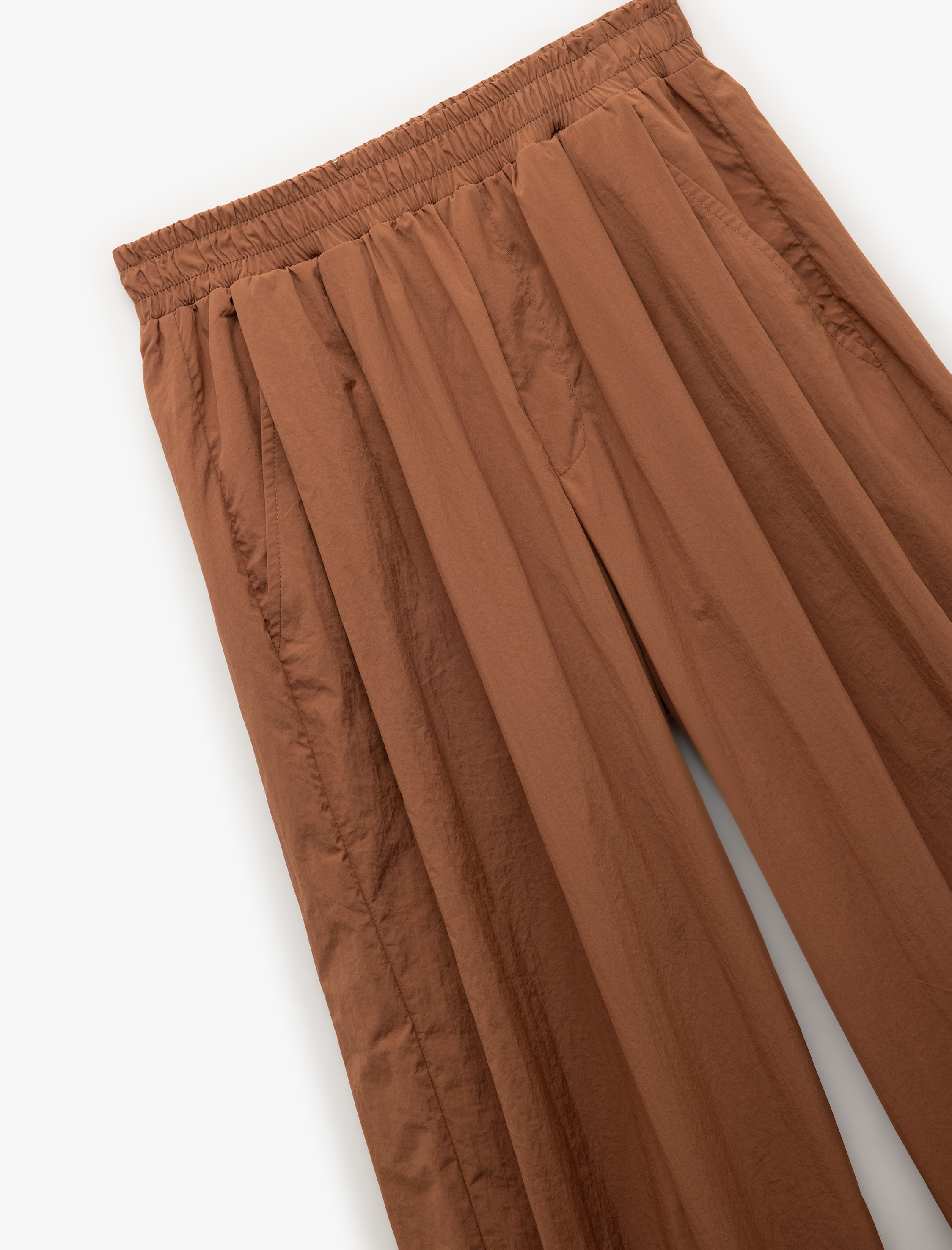   Rahat Kalıp Beli Lastikli Cepli Pileli Paraşüt Pantolon