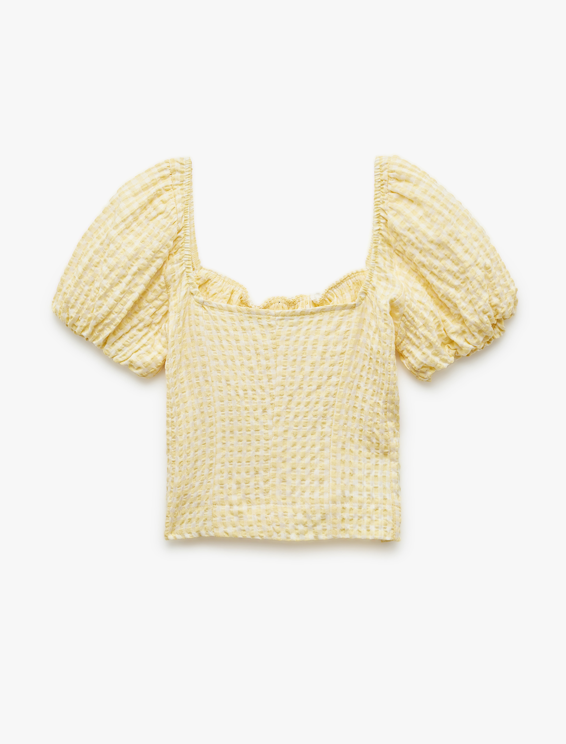   Dantel Detaylı Kısa Kollu Slim Fit Dokulu Kayık Yaka Pötikareli Bluz