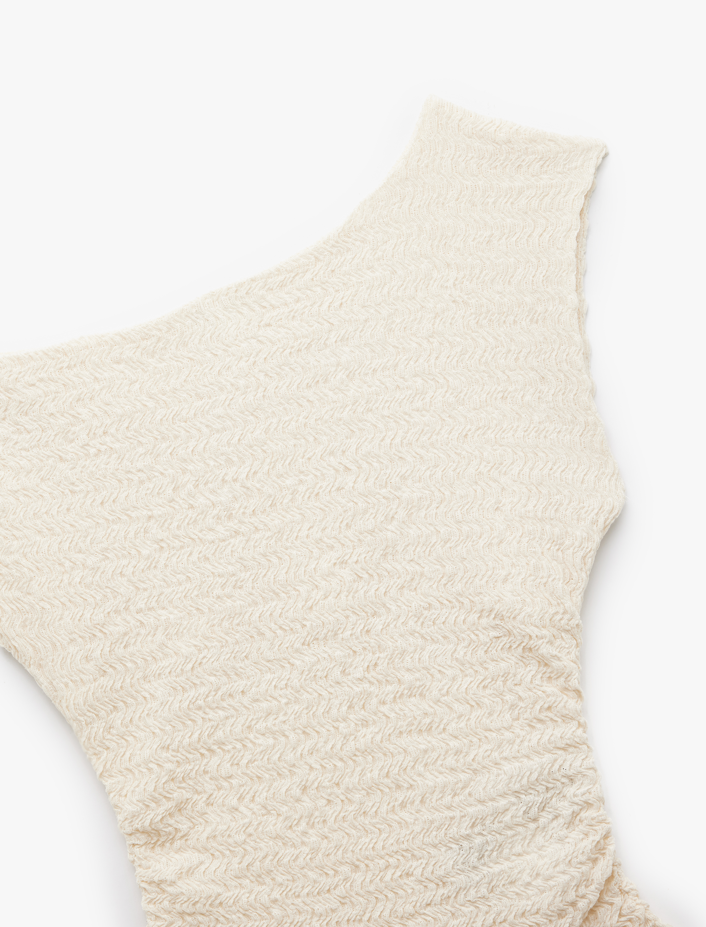   Drapeli Asimetrik Yaka Bürümcük Kolsuz Bluz